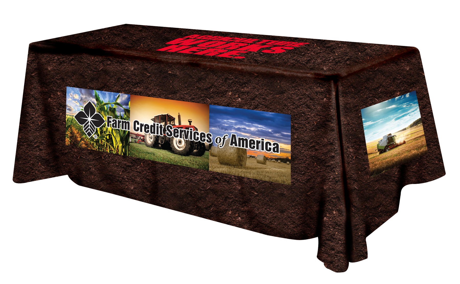 Picture of Polyester Digital Direct Print Table Cover 4 sided, 8'