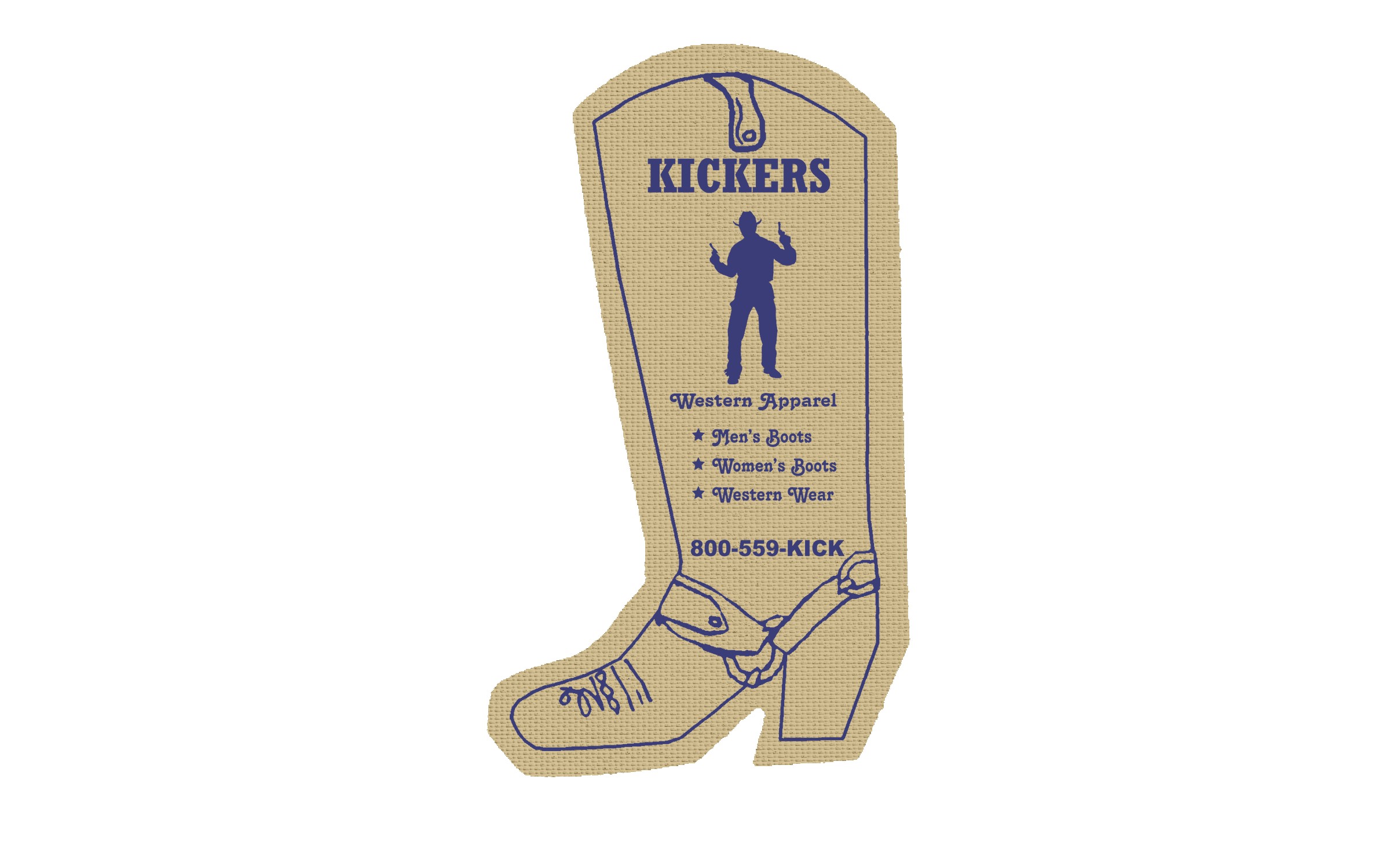 Picture of 5" Standard Vinyl Cowboy Boot Jar Opener