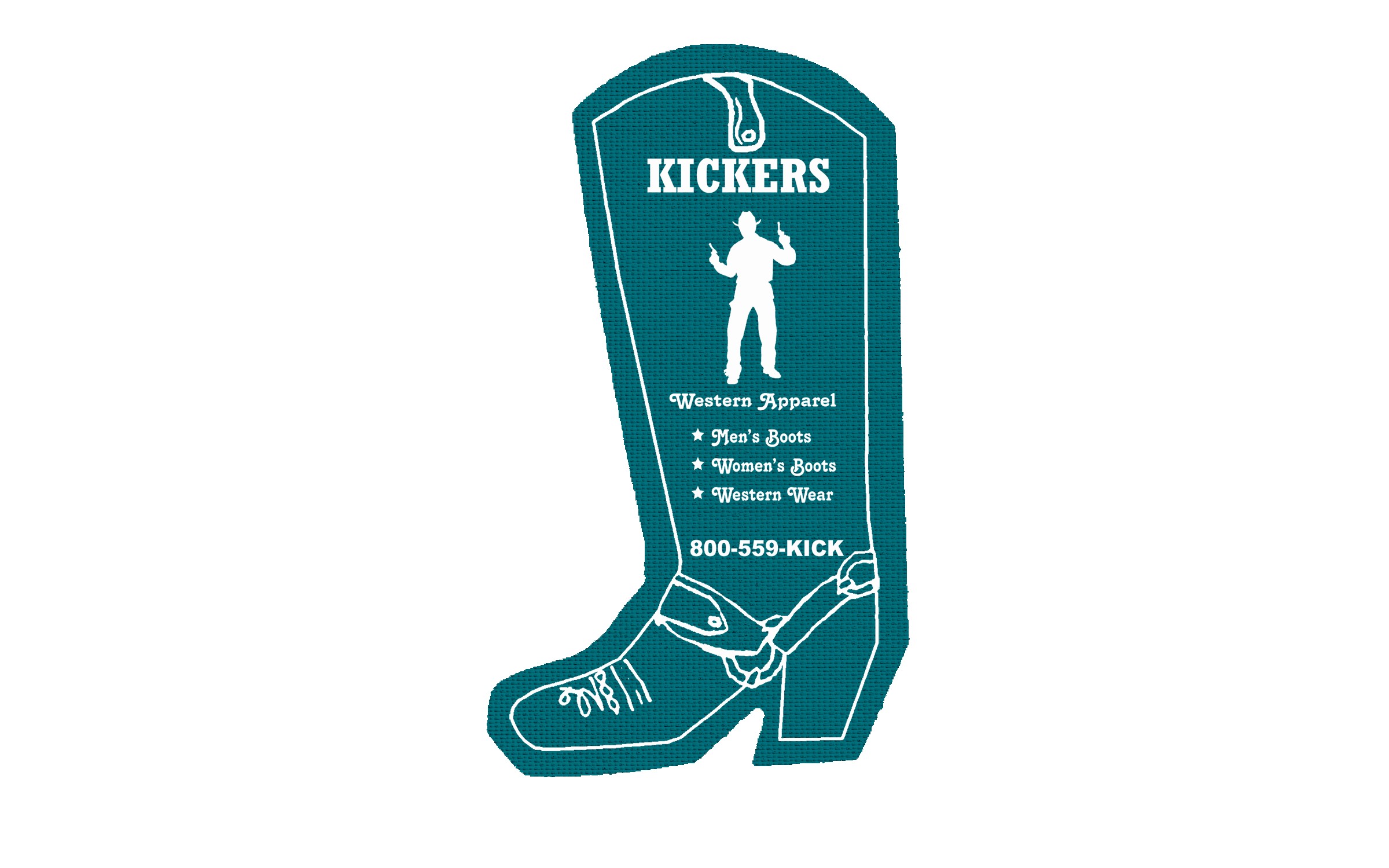 Picture of 5" Standard Vinyl Cowboy Boot Jar Opener