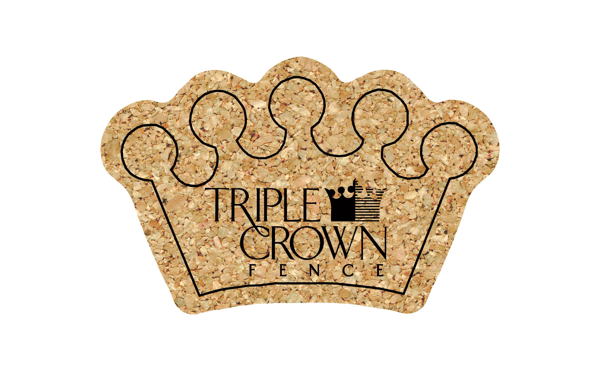 Picture of 5" Standard Cork Crown Coaster