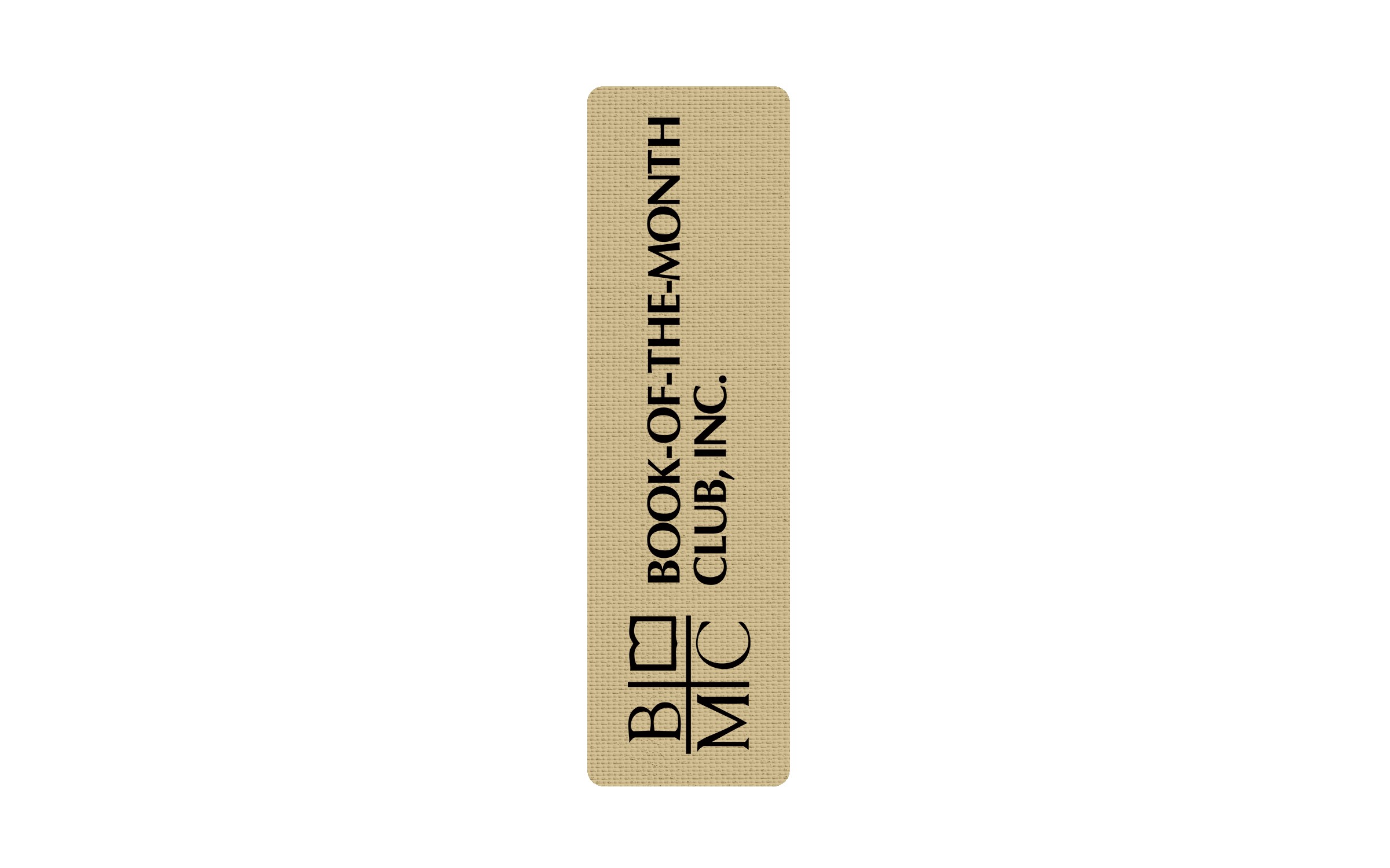 Picture of Rectangle Rubber Bookmark