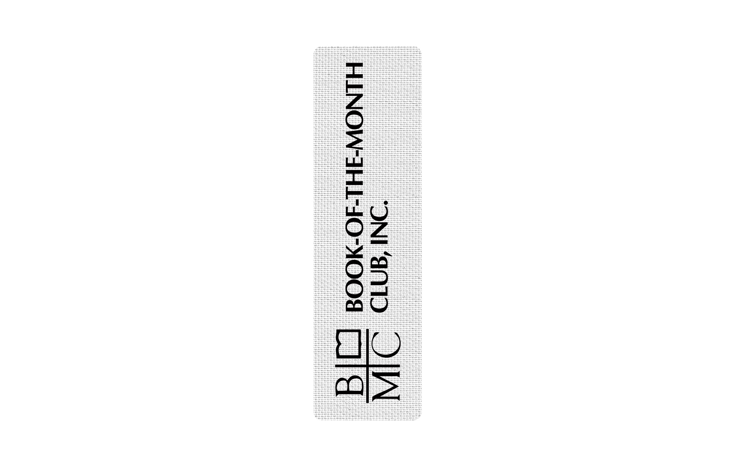 Picture of Rectangle Rubber Bookmark