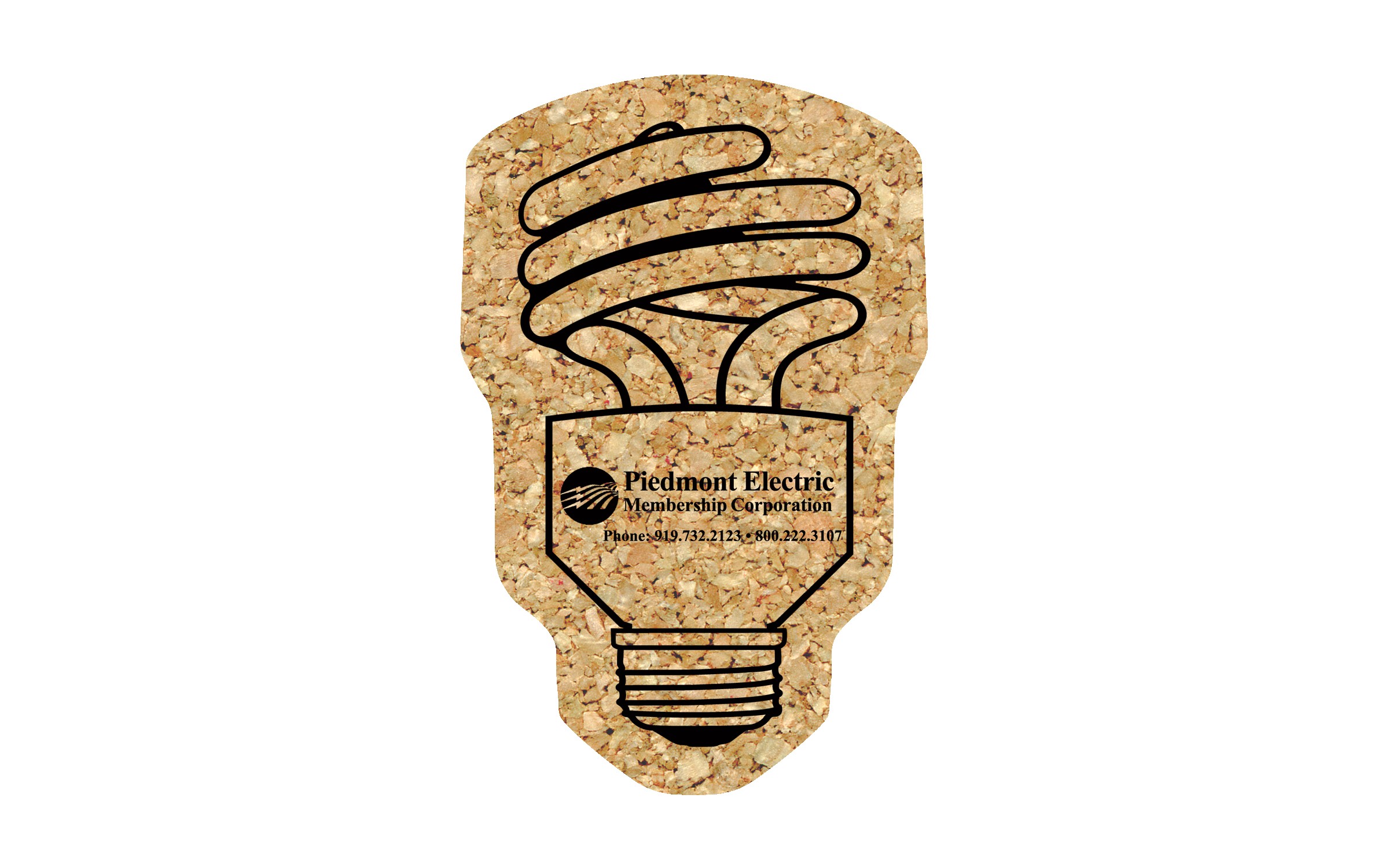 Picture of 4" Econo Cork Energy Bulb Coaster