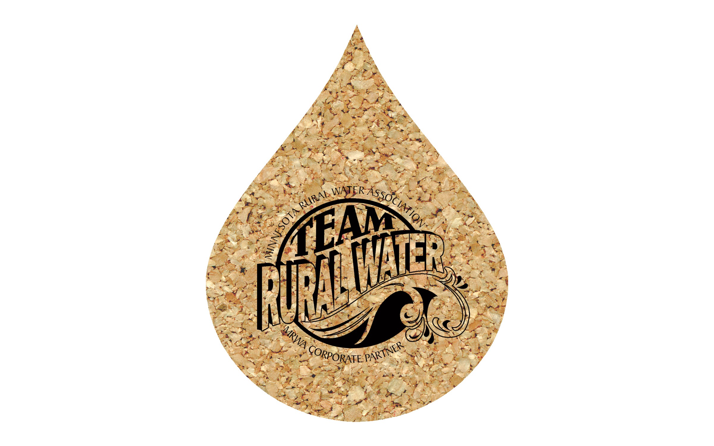 Picture of 4" Econo Cork Flame/Water Coaster