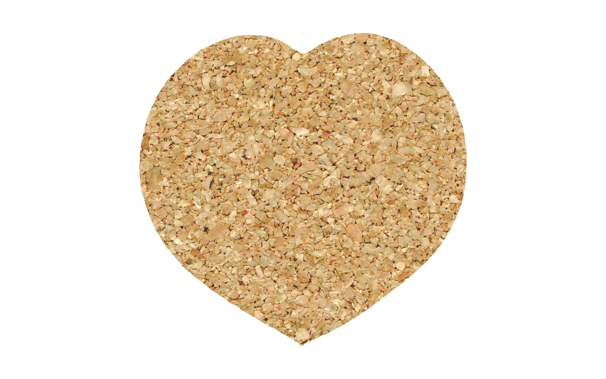 Picture of 4" Econo Cork Heart Coaster