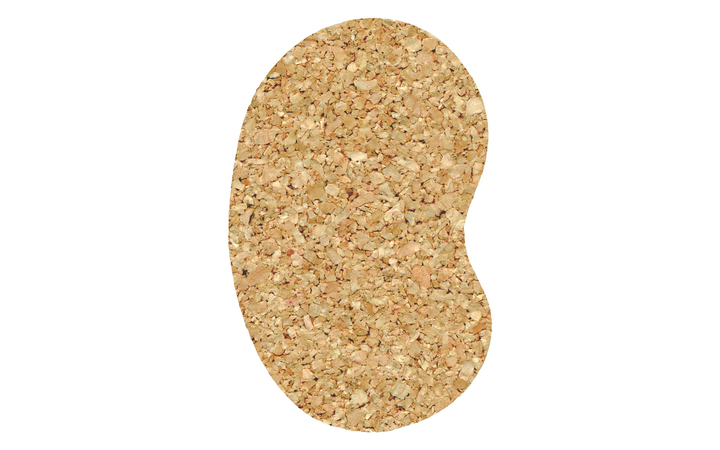 Picture of 4" Econo Cork Kidney Coaster
