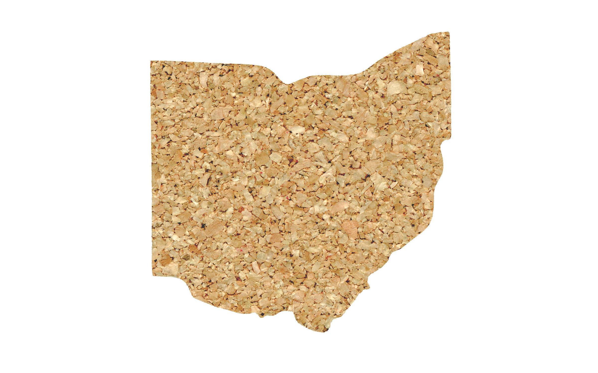 Picture of 4" Econo Cork Ohio Cork Coaster