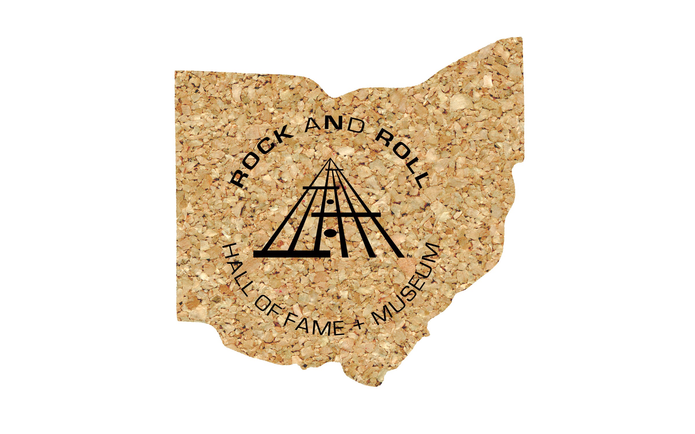 Picture of 4" Econo Cork Ohio Cork Coaster