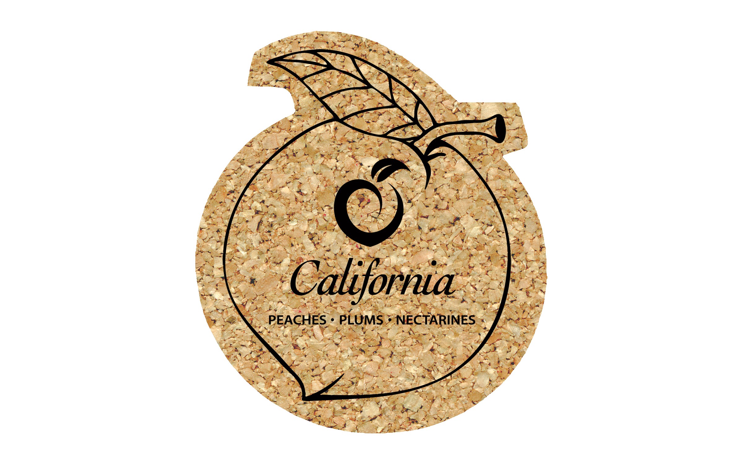 Picture of 4" Econo Cork Peach Coaster