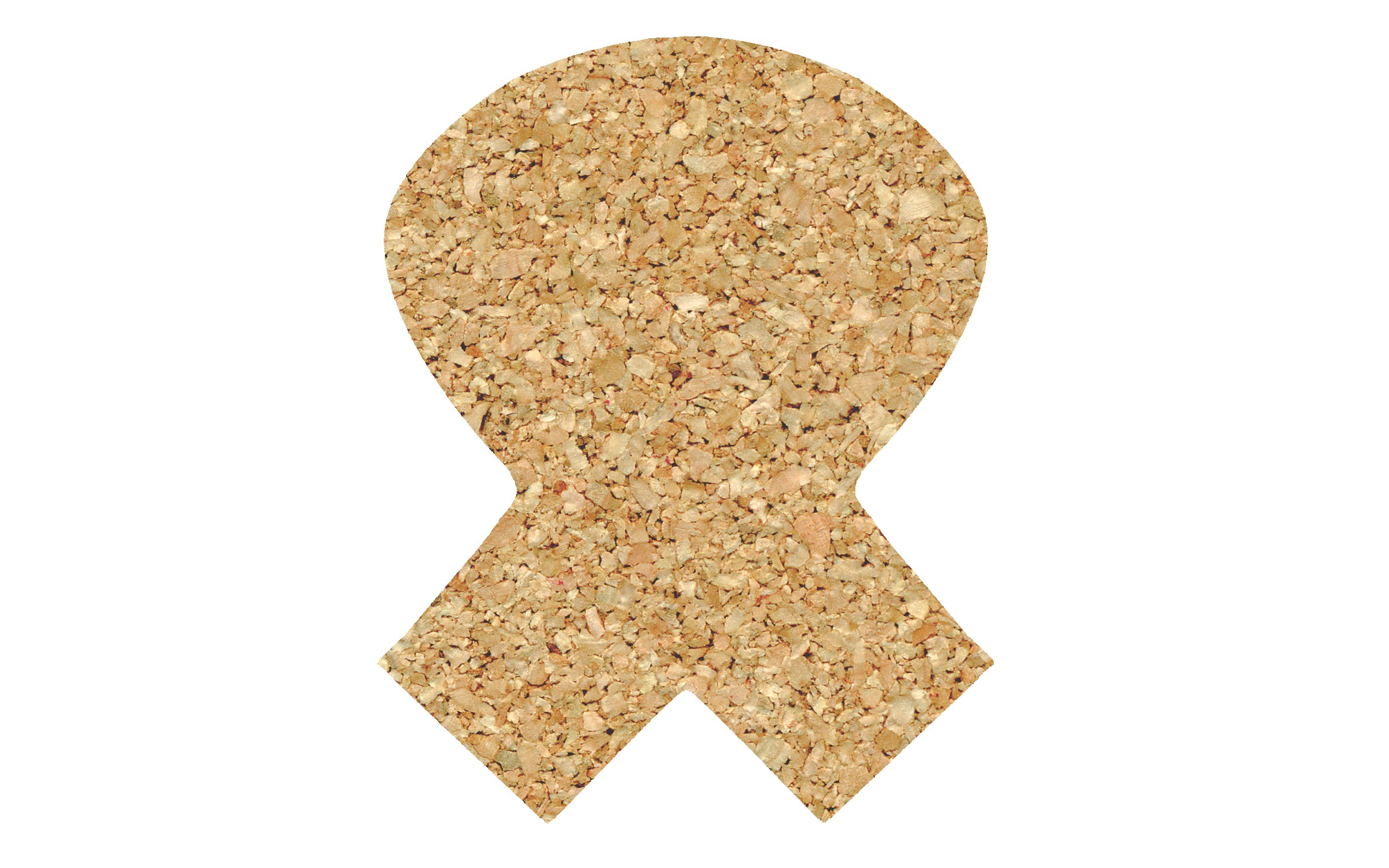 Picture of 4" Econo Cork Ribbon Coaster