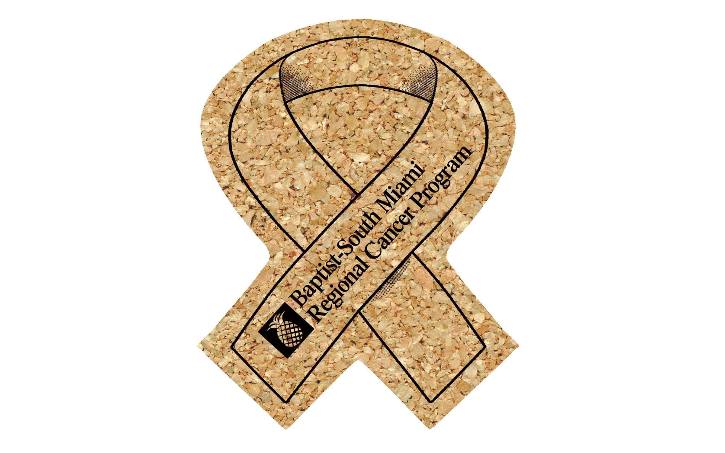 Picture of 4" Econo Cork Ribbon Coaster