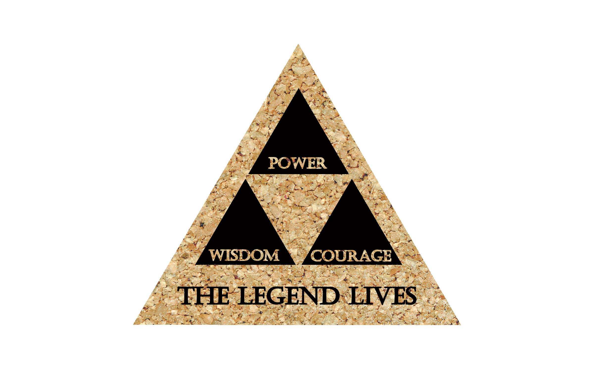 Picture of 4" Econo Cork Triangle Cork Coaster