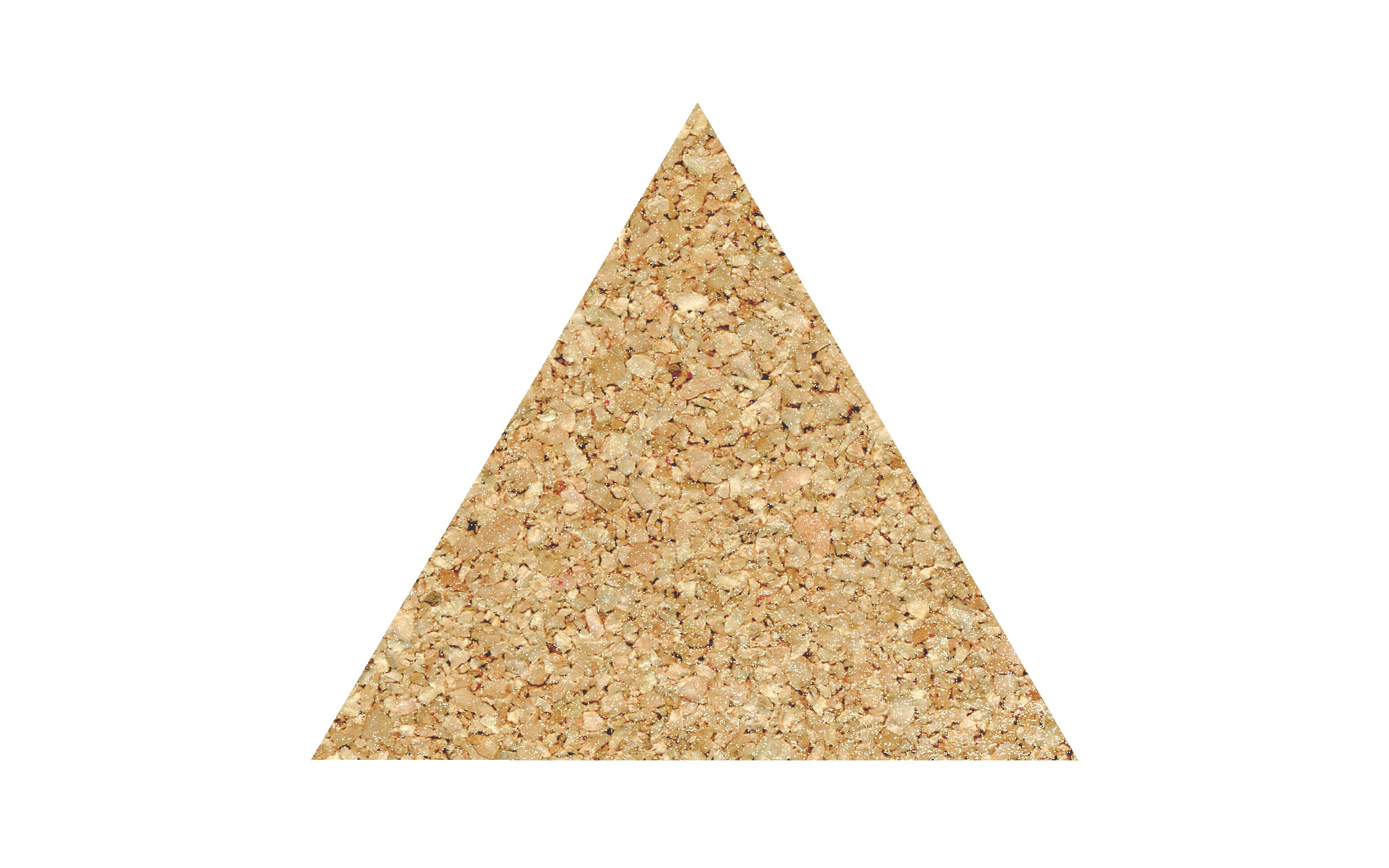Picture of 4" Econo Cork Triangle Cork Coaster