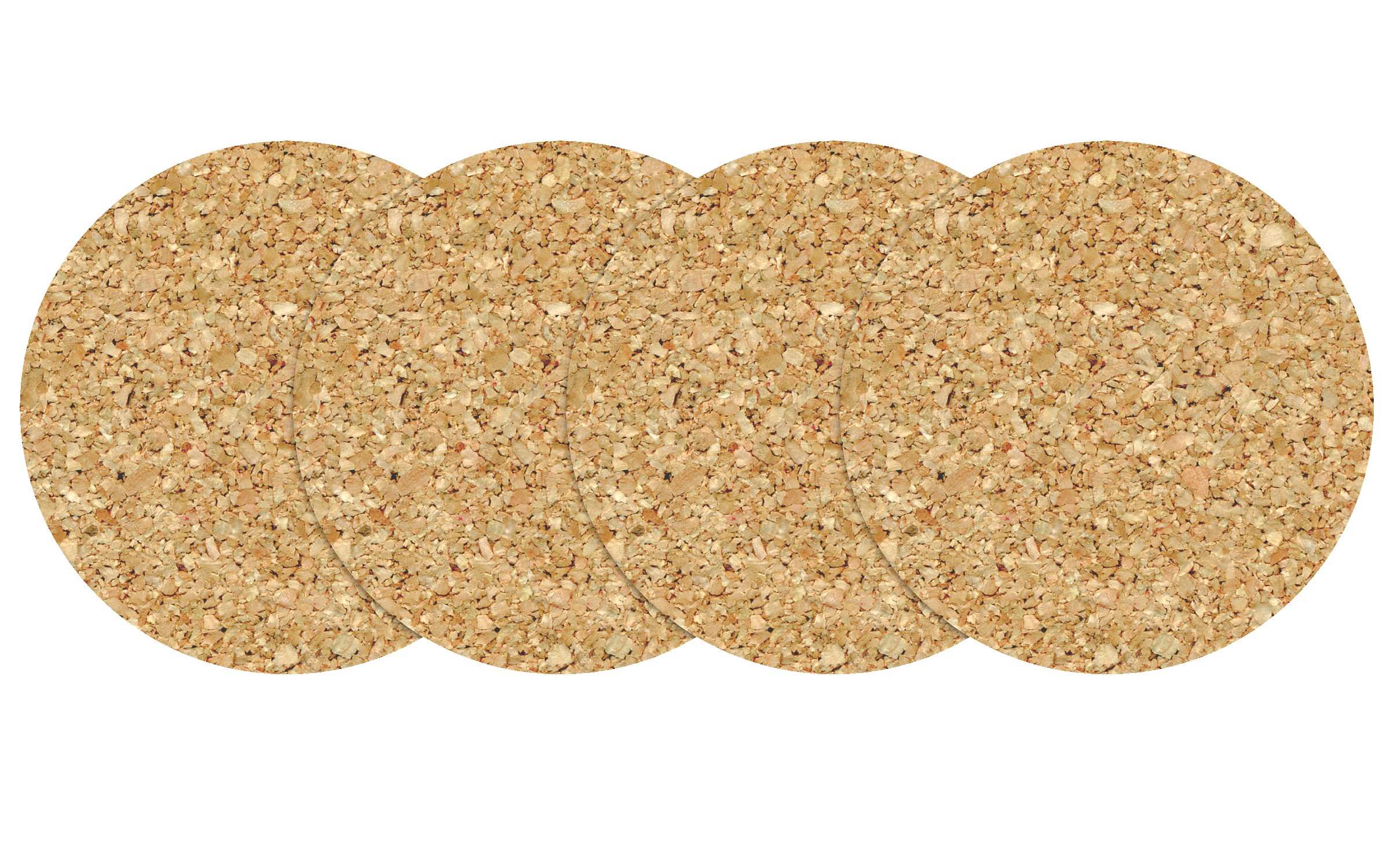 Picture of 4" Econo Circle Cork Coaster (Set of 4)
