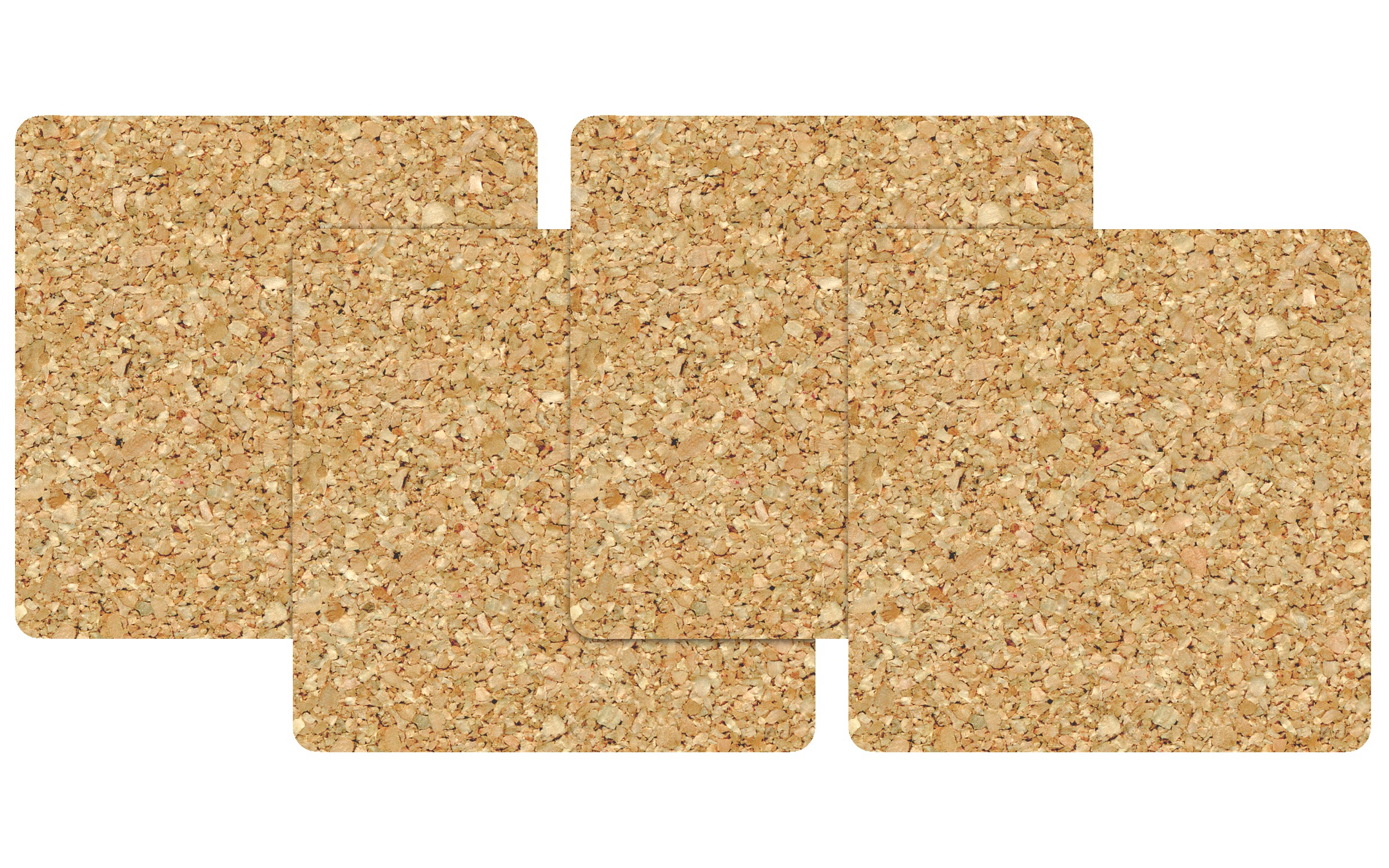 Picture of 4" Econo Square Cork Coaster (Set of 4)