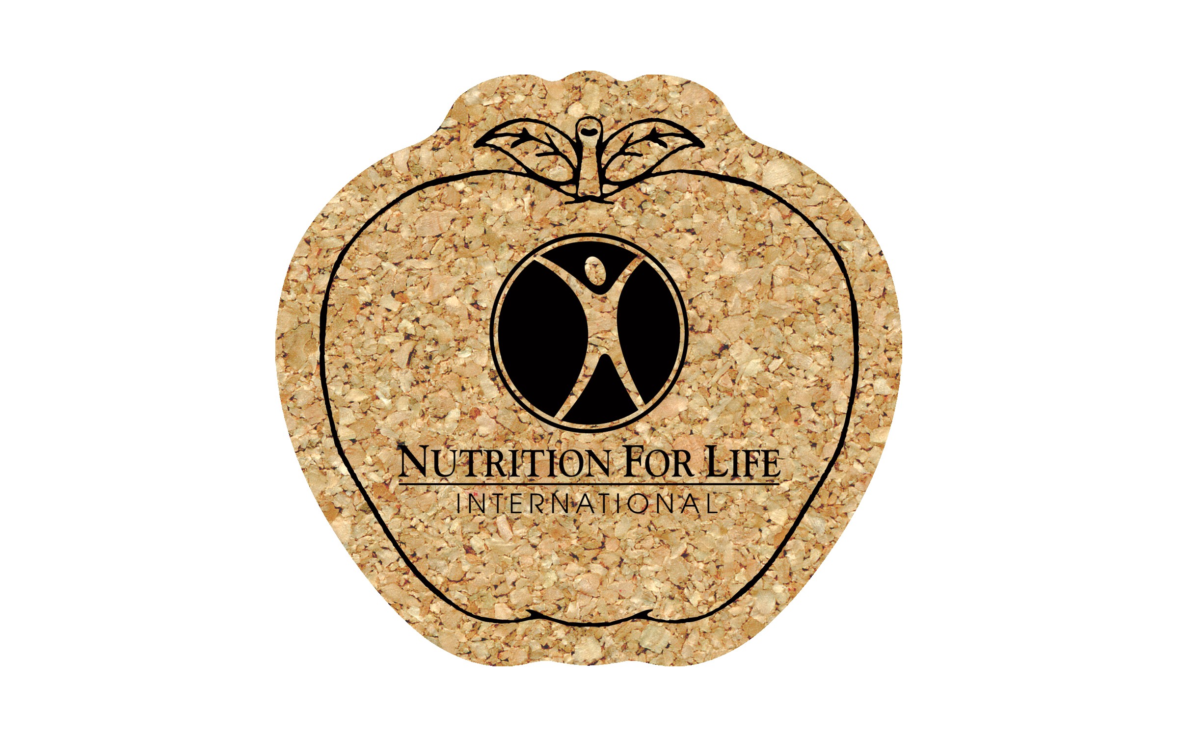 Picture of 5" Standard Cork Apple Coaster