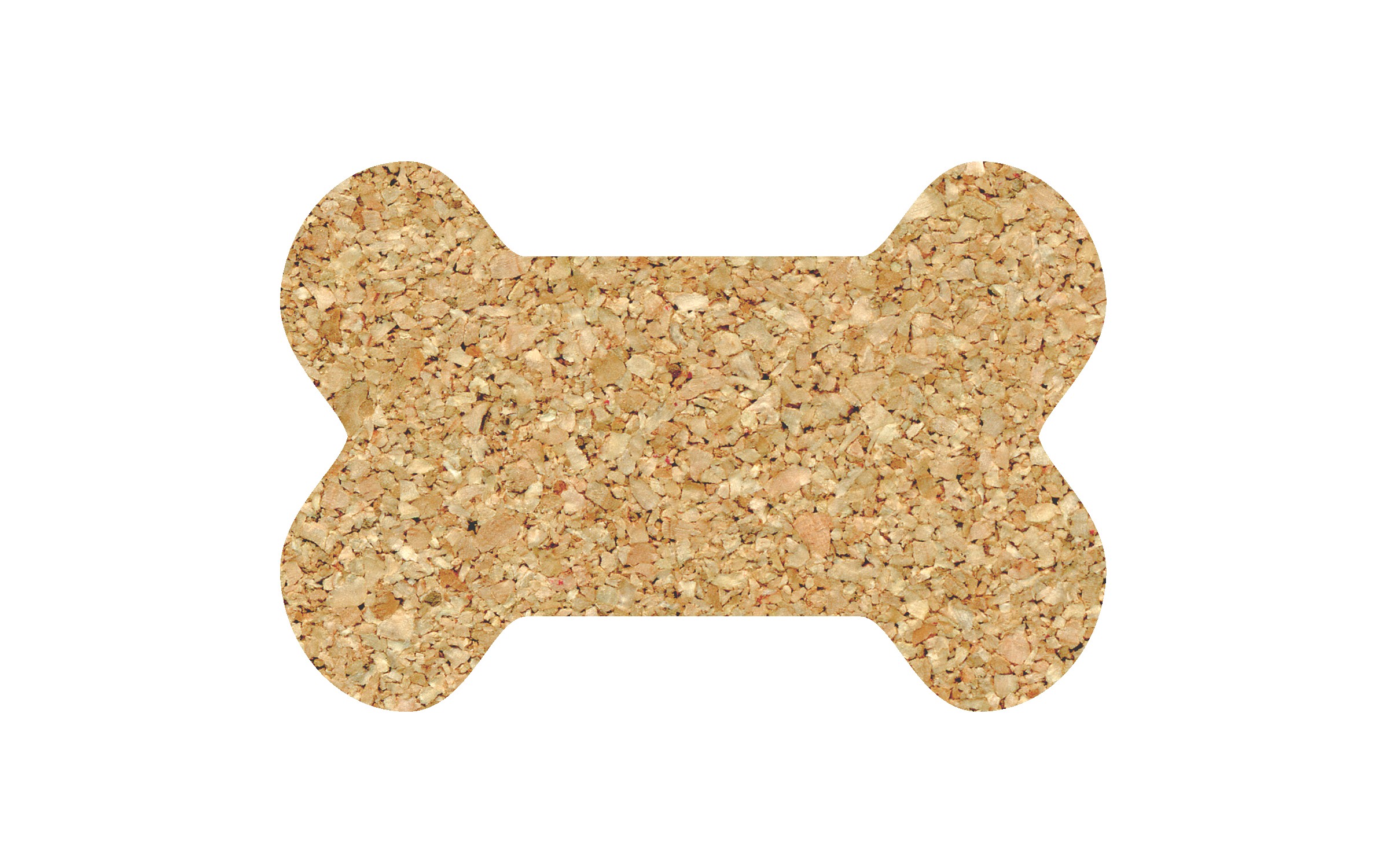 Picture of 5" Standard Cork Dog Bone Coaster