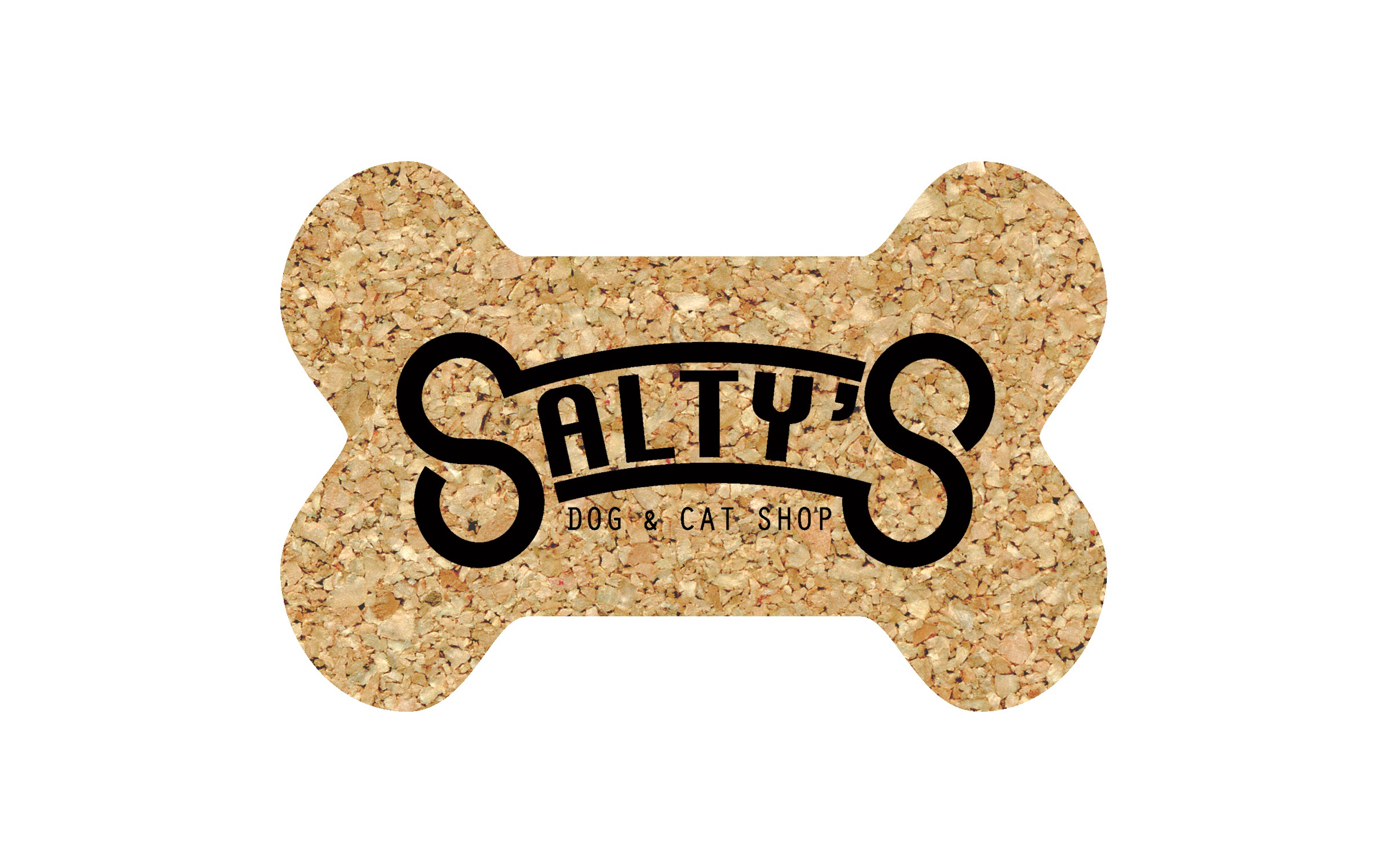 Picture of 5" Standard Cork Dog Bone Coaster