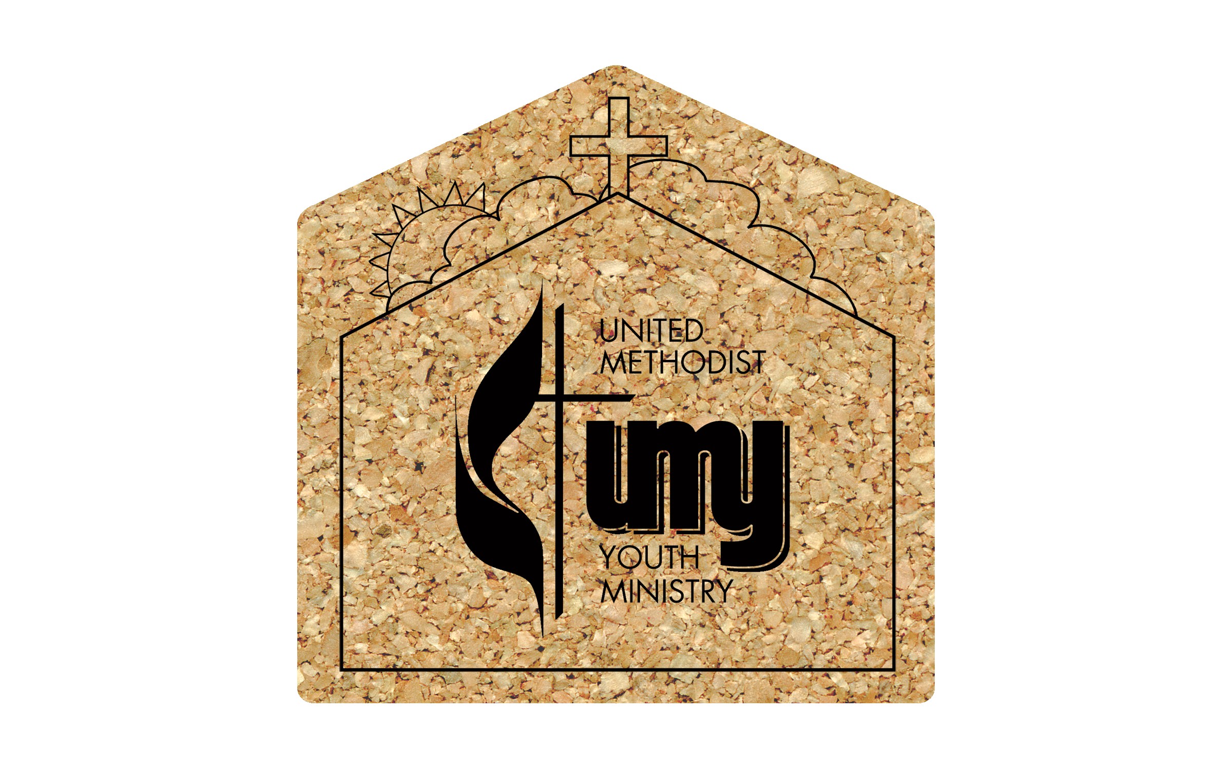 Picture of 5" Standard Cork Church Coaster
