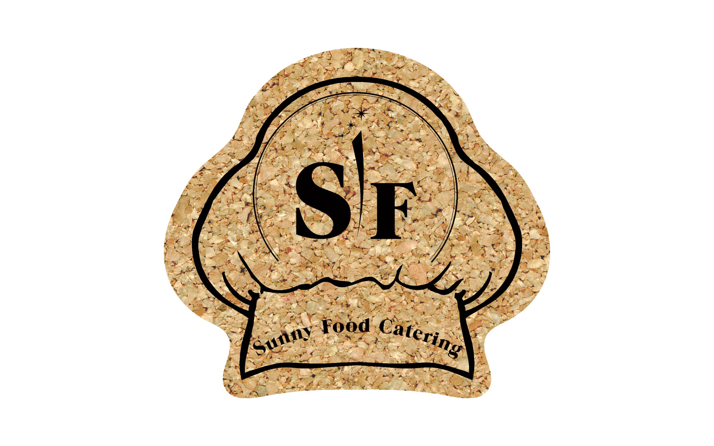 Picture of 5" Standard Cork Chef Hat Coaster