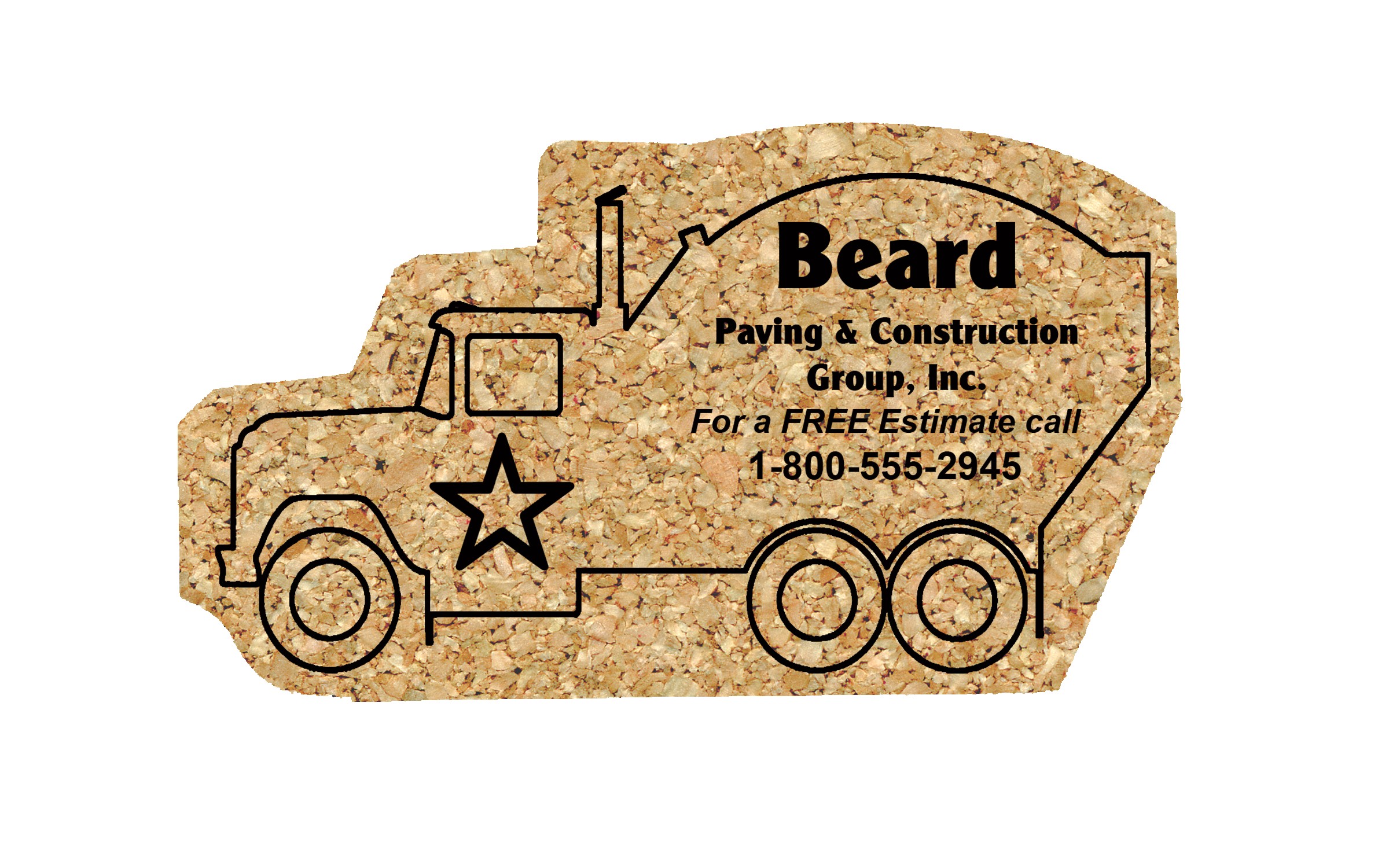 Picture of 5" Standard Cork Cement Mixer Coaster