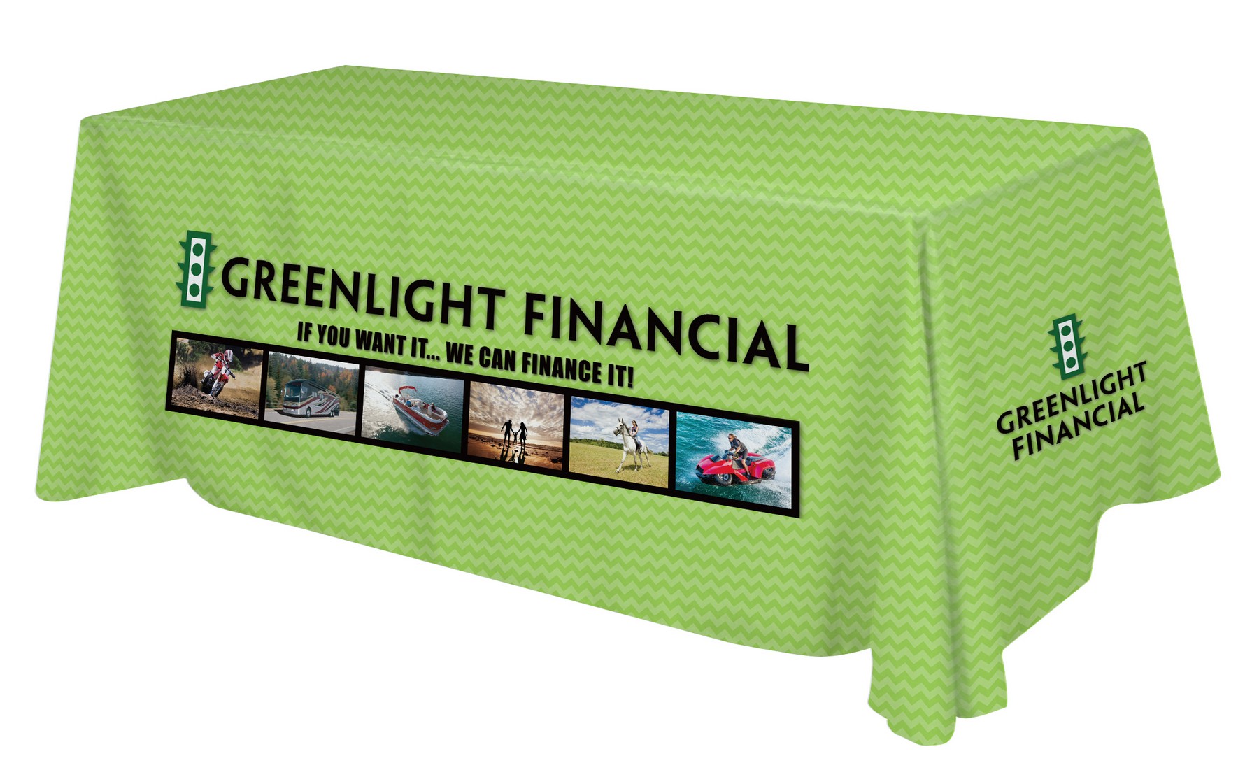 Picture of Table Cover - Polyester Digital Direct Print 3 sided, 8'