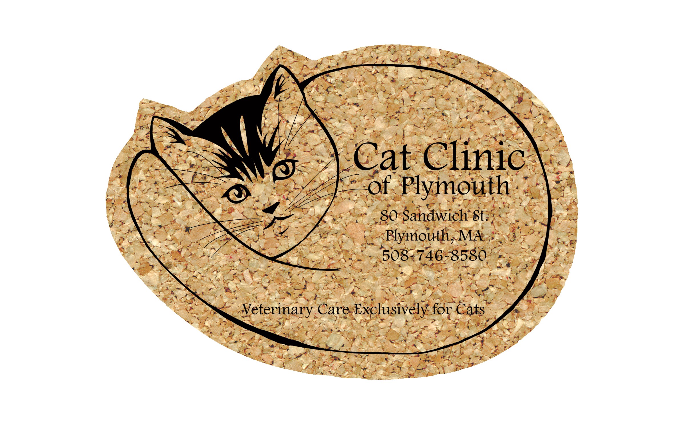 Picture of 5" Standard Cork Cat Coaster