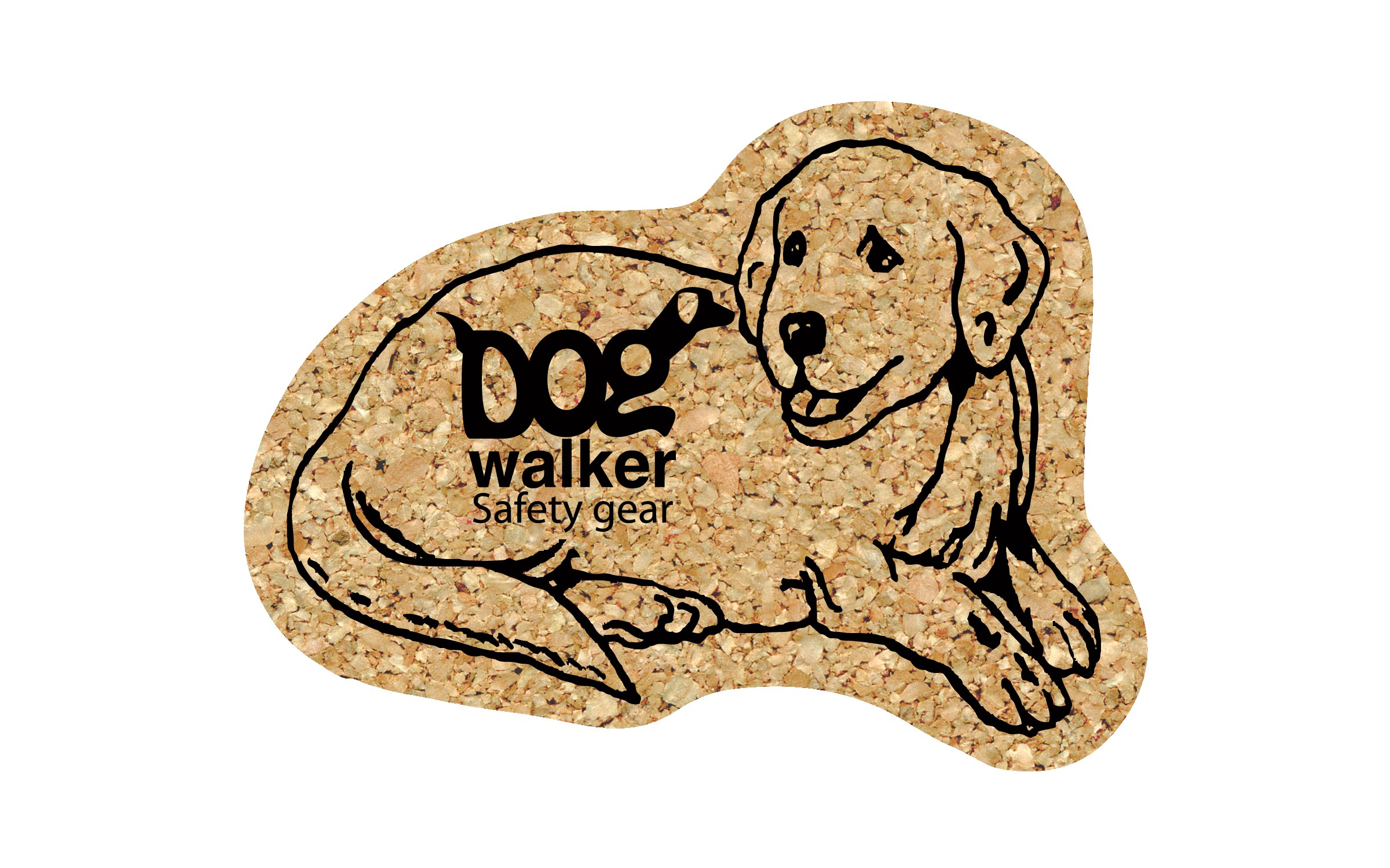 Picture of 5" Standard Cork Dog Coaster