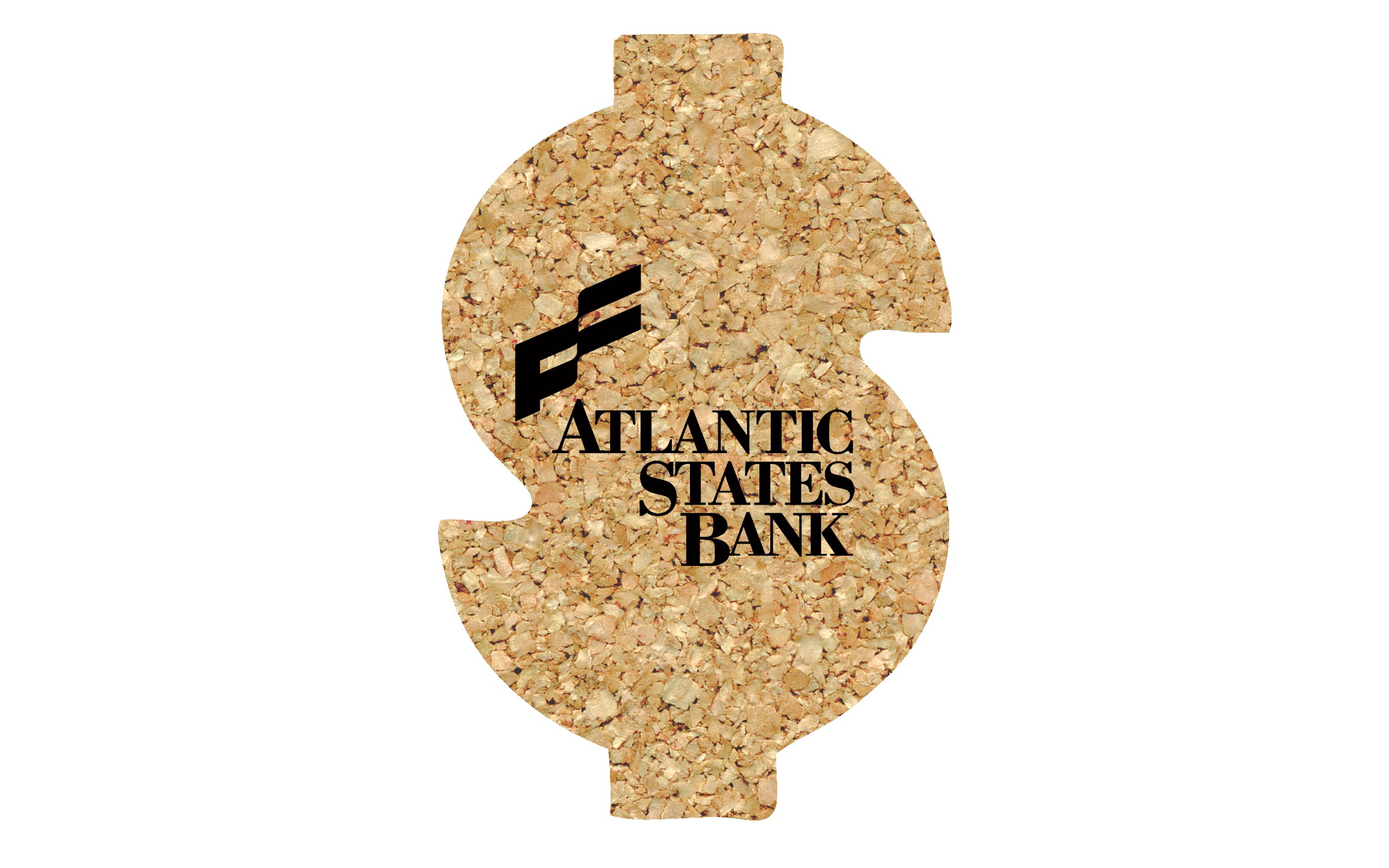 Picture of 5" Standard Cork Dollar Sign Coaster