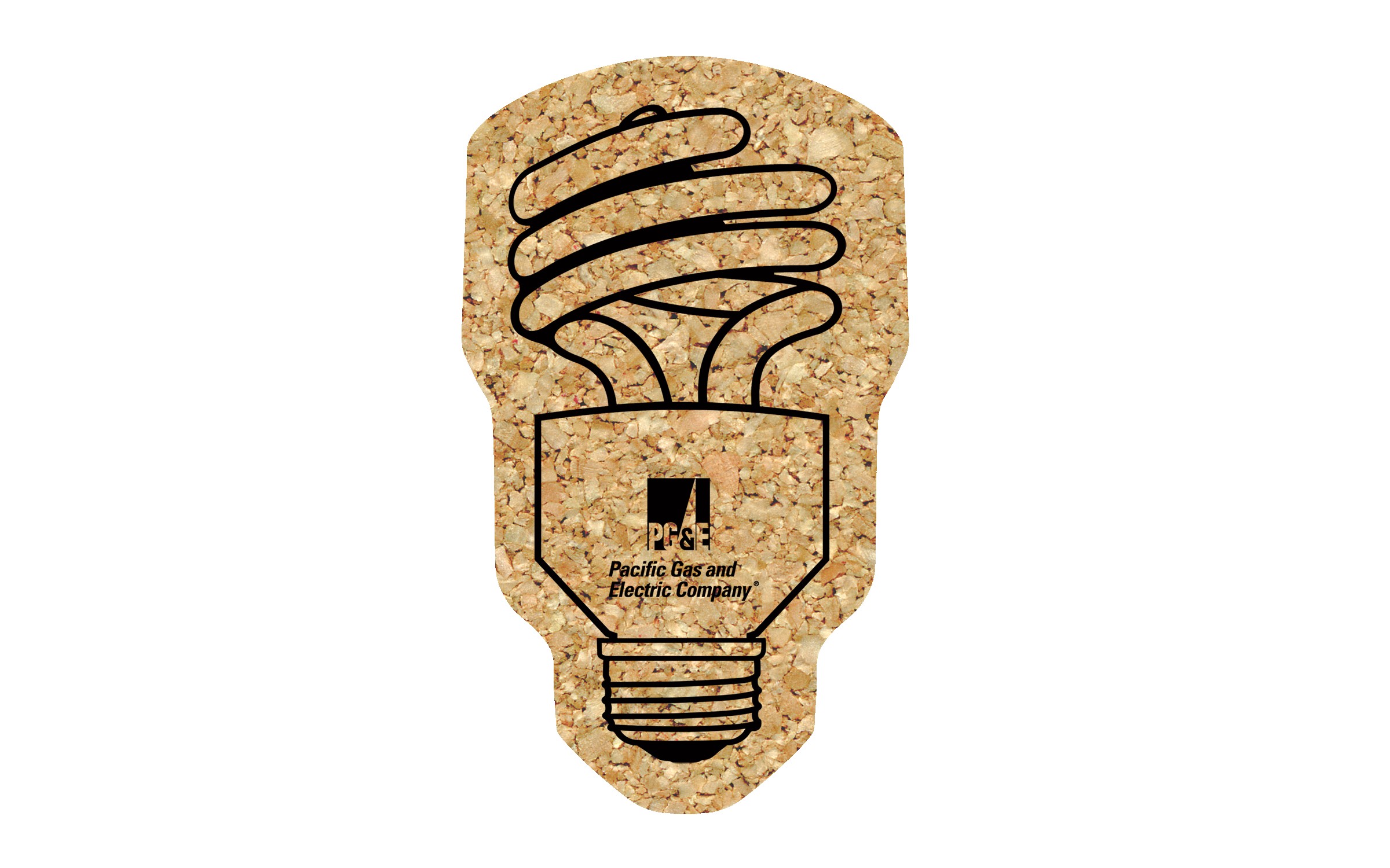 Picture of 5" Standard Cork Fluorescent Bulb Coaster