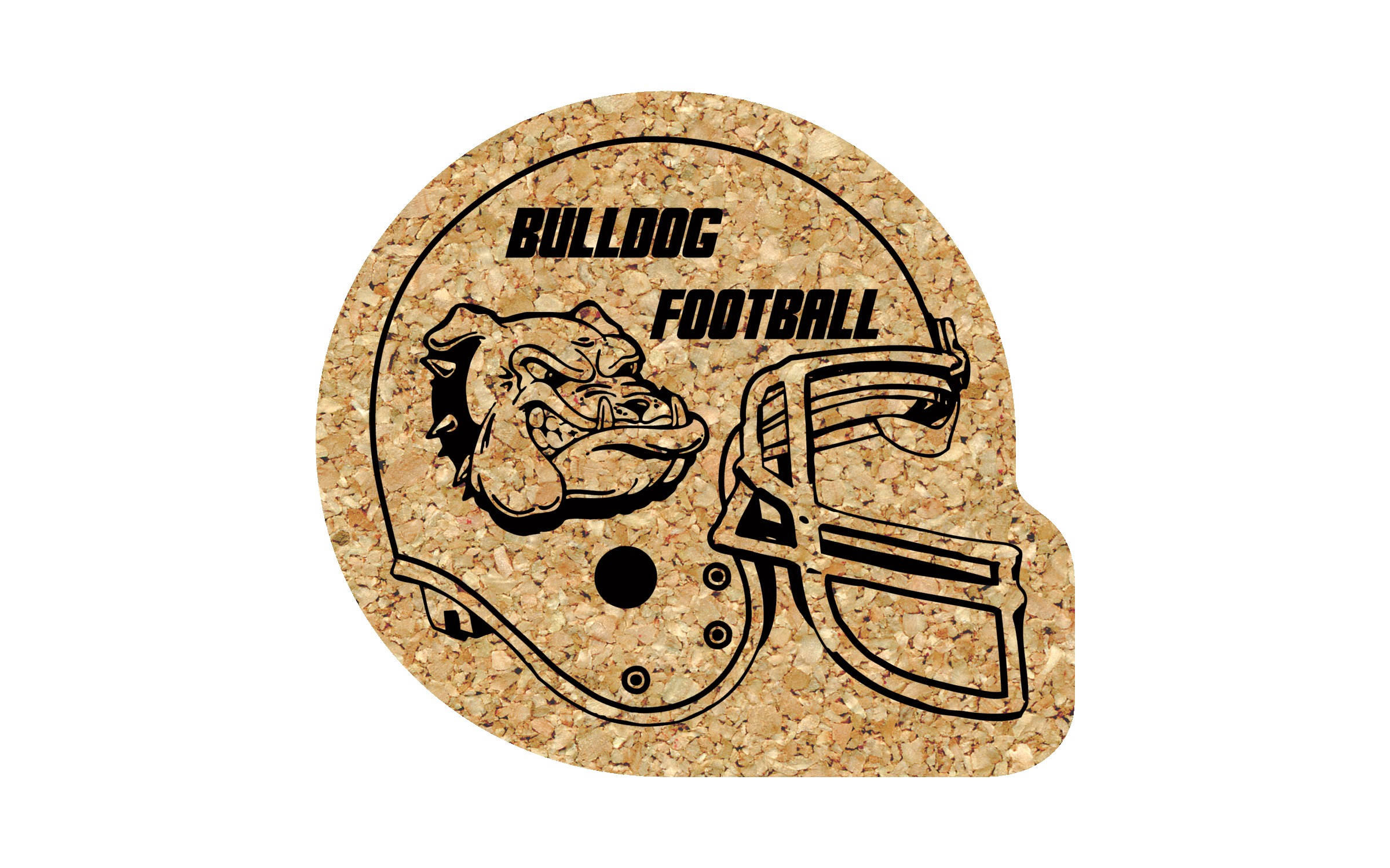 Picture of 5" Standard Cork Football Helmet Coaster