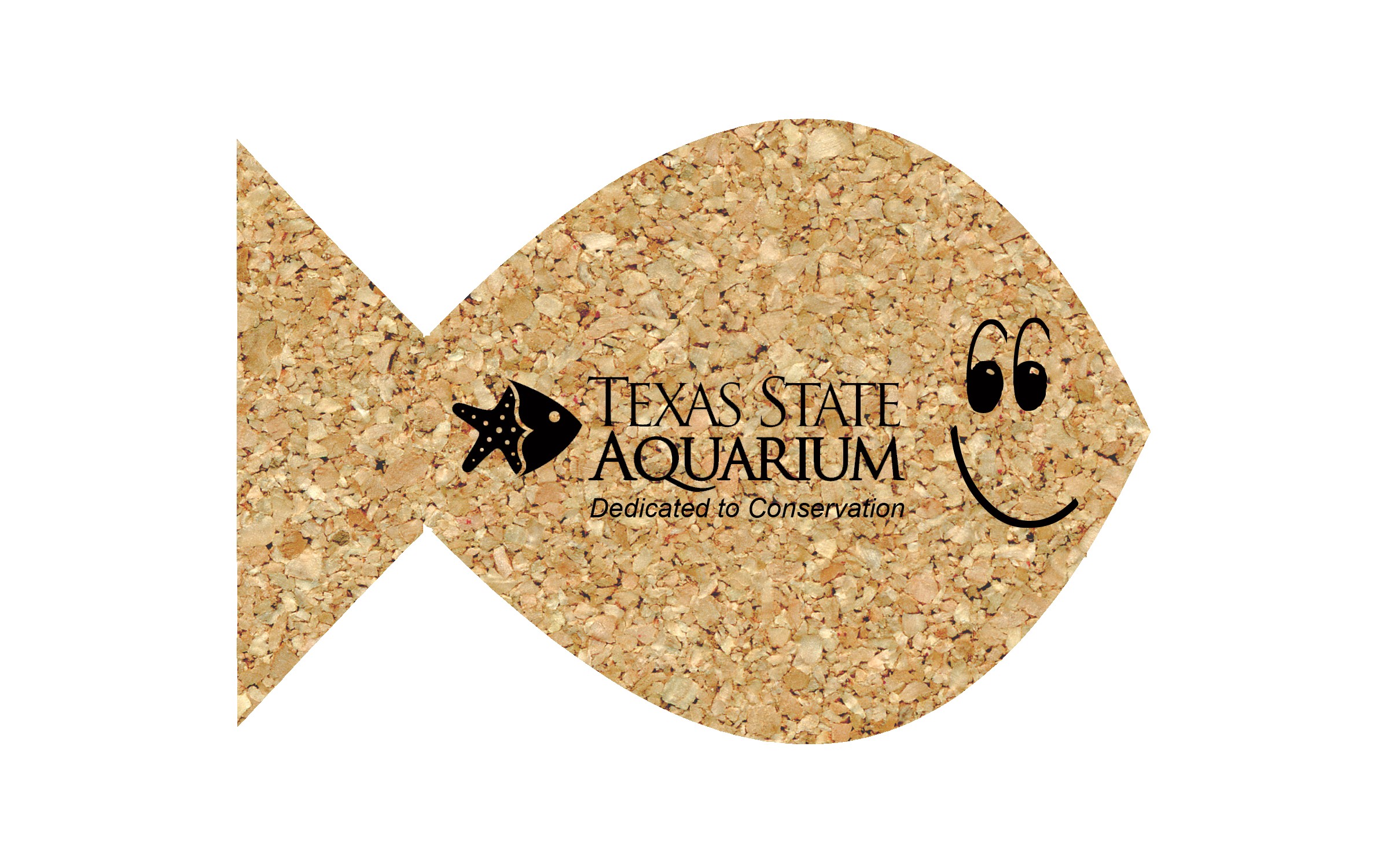 Picture of 5" Standard Cork Fish Coaster