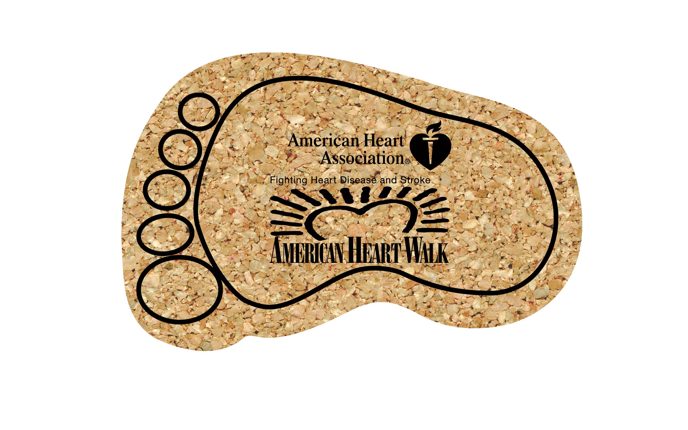 Picture of 5" Standard Cork Foot Coaster