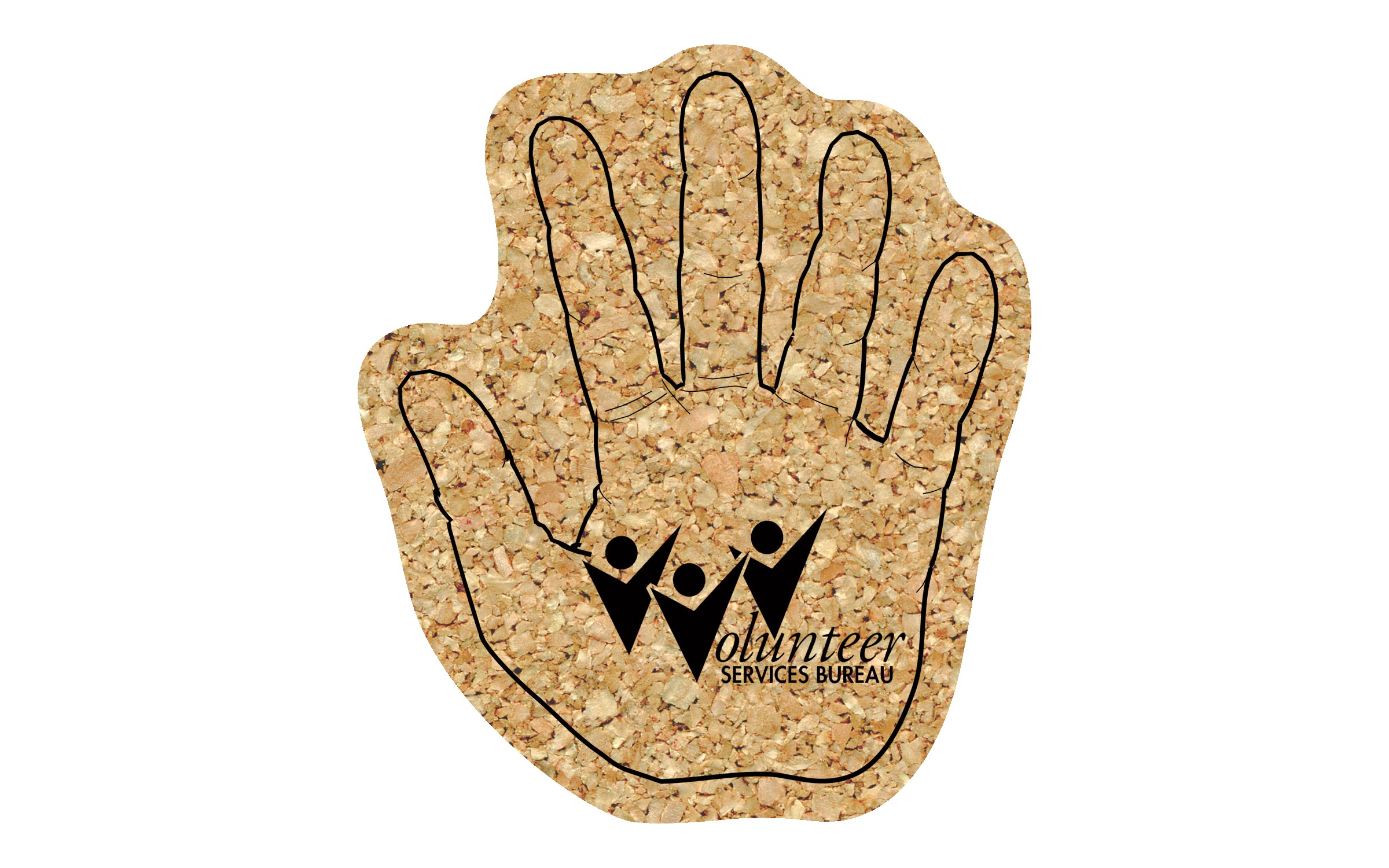 Picture of 5" Standard Cork Hand Coaster