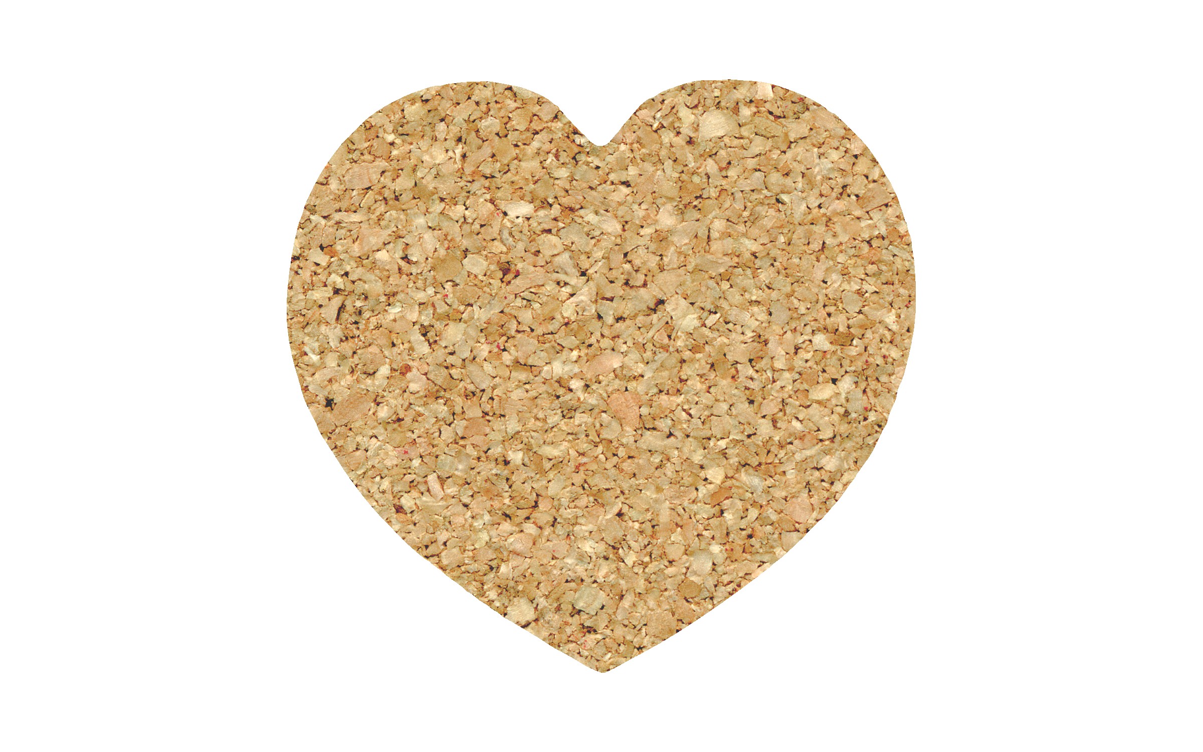 Picture of 5" Standard Cork Heart Coaster
