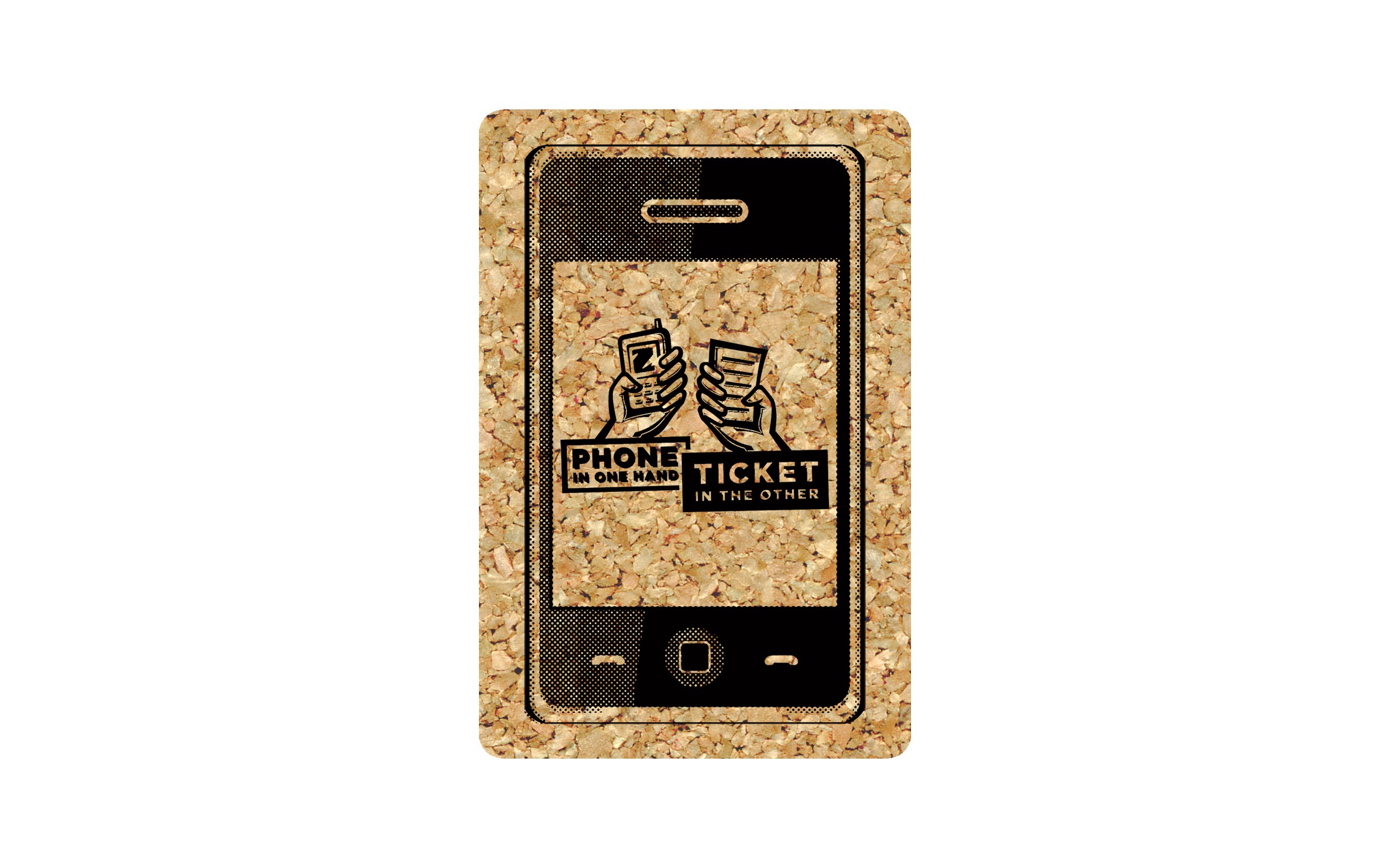 Picture of 5" Standard Cork Smart Phone Coaster