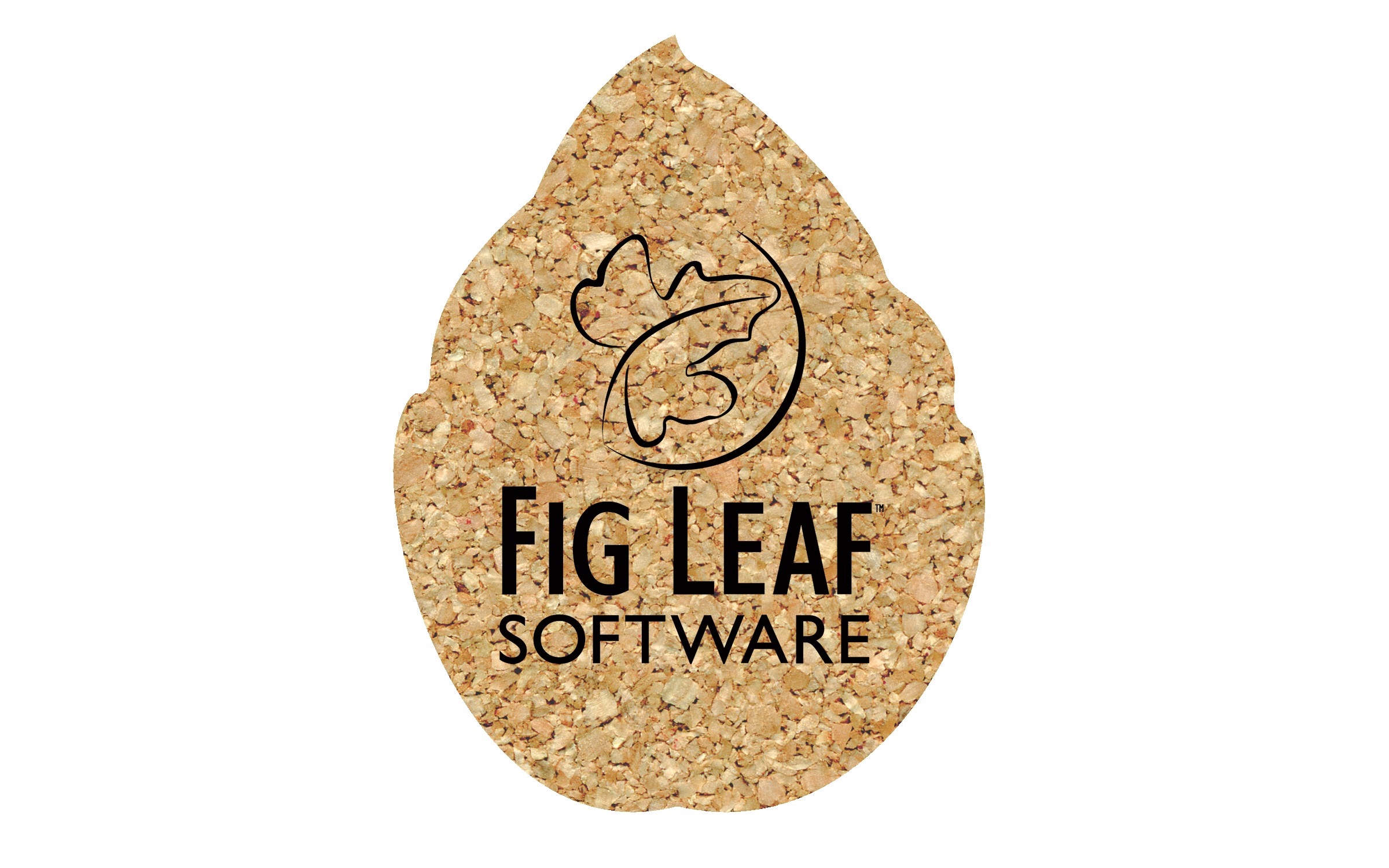 Picture of 5" Standard Cork Leaf Coaster