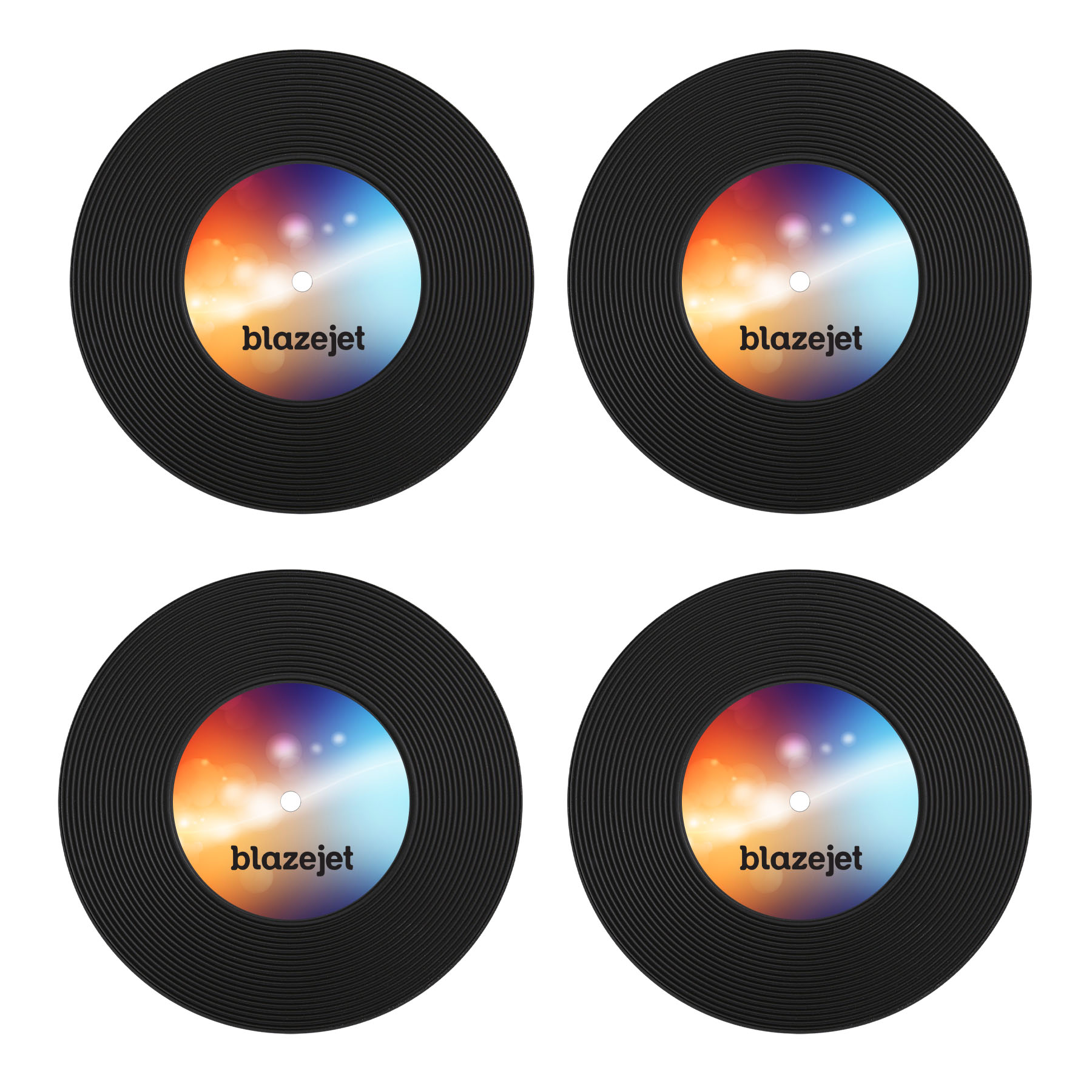 Picture of 4 Piece Record Coaster Set In Box