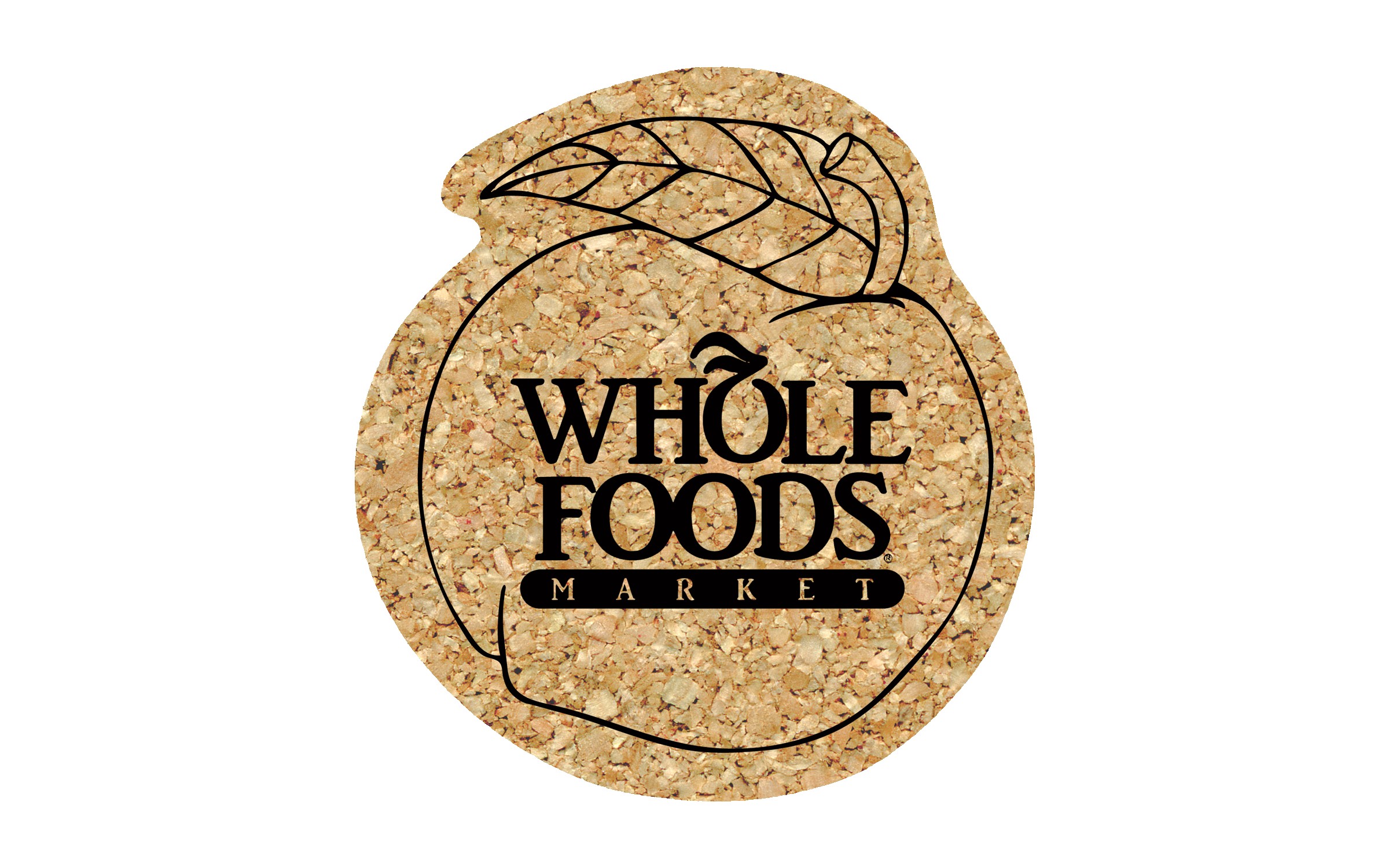 Picture of 5" Standard Cork Peach Coaster