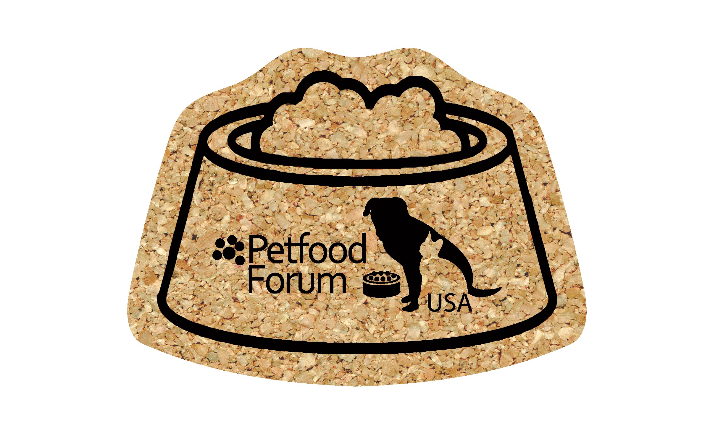 Picture of 5" Standard Cork Pet Dish Coaster