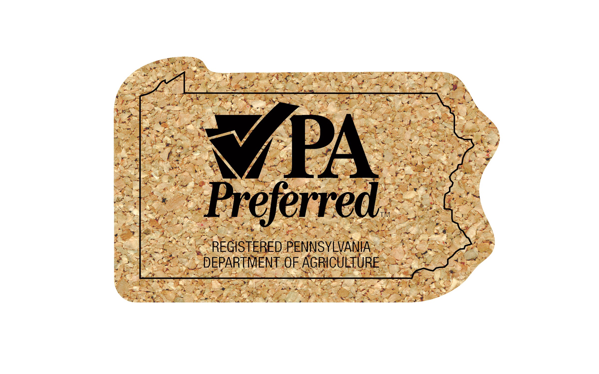 Picture of 5" Standard Cork Pennsylvania Coaster