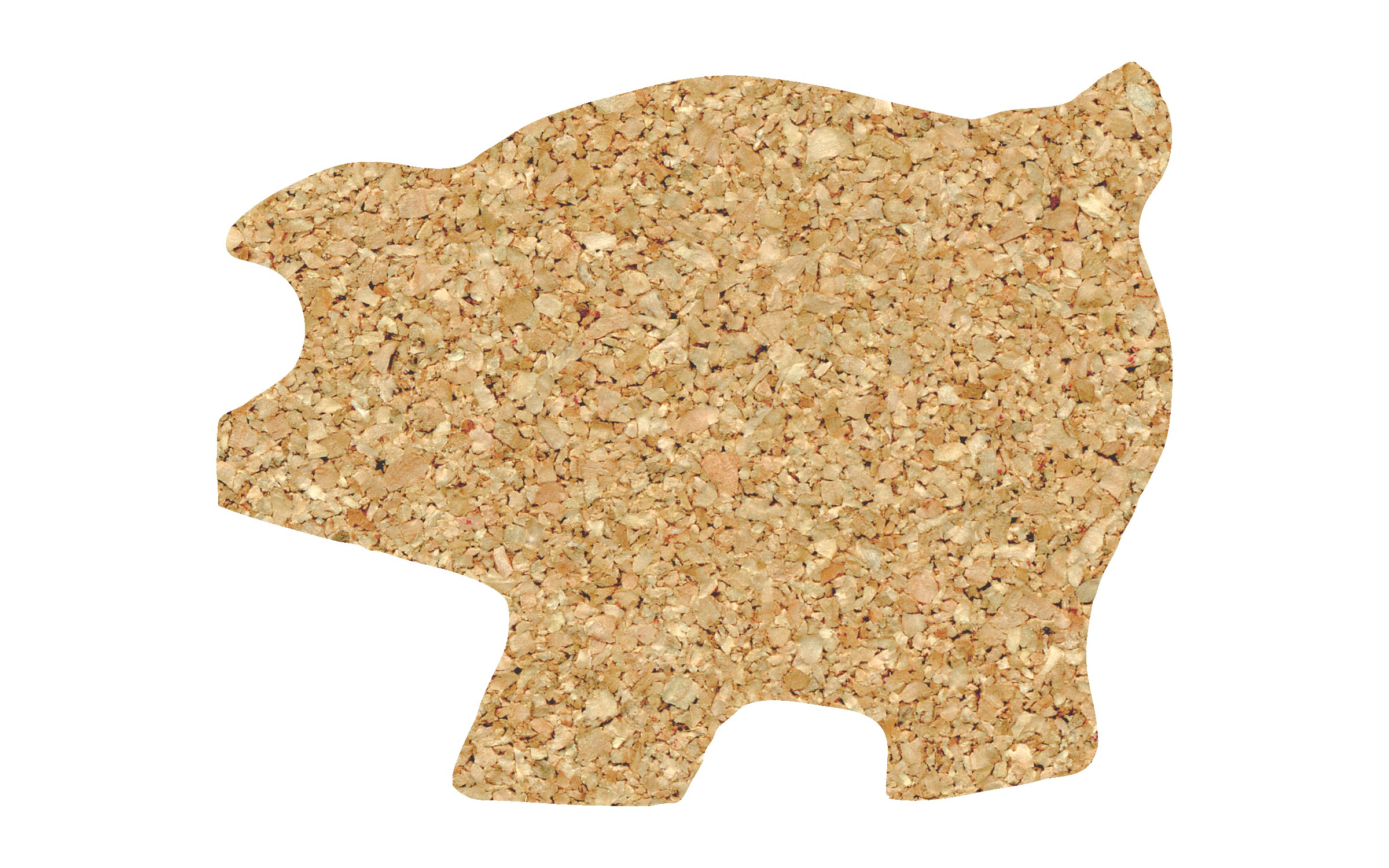 Picture of 5" Standard Cork Piggy Bank Coaster