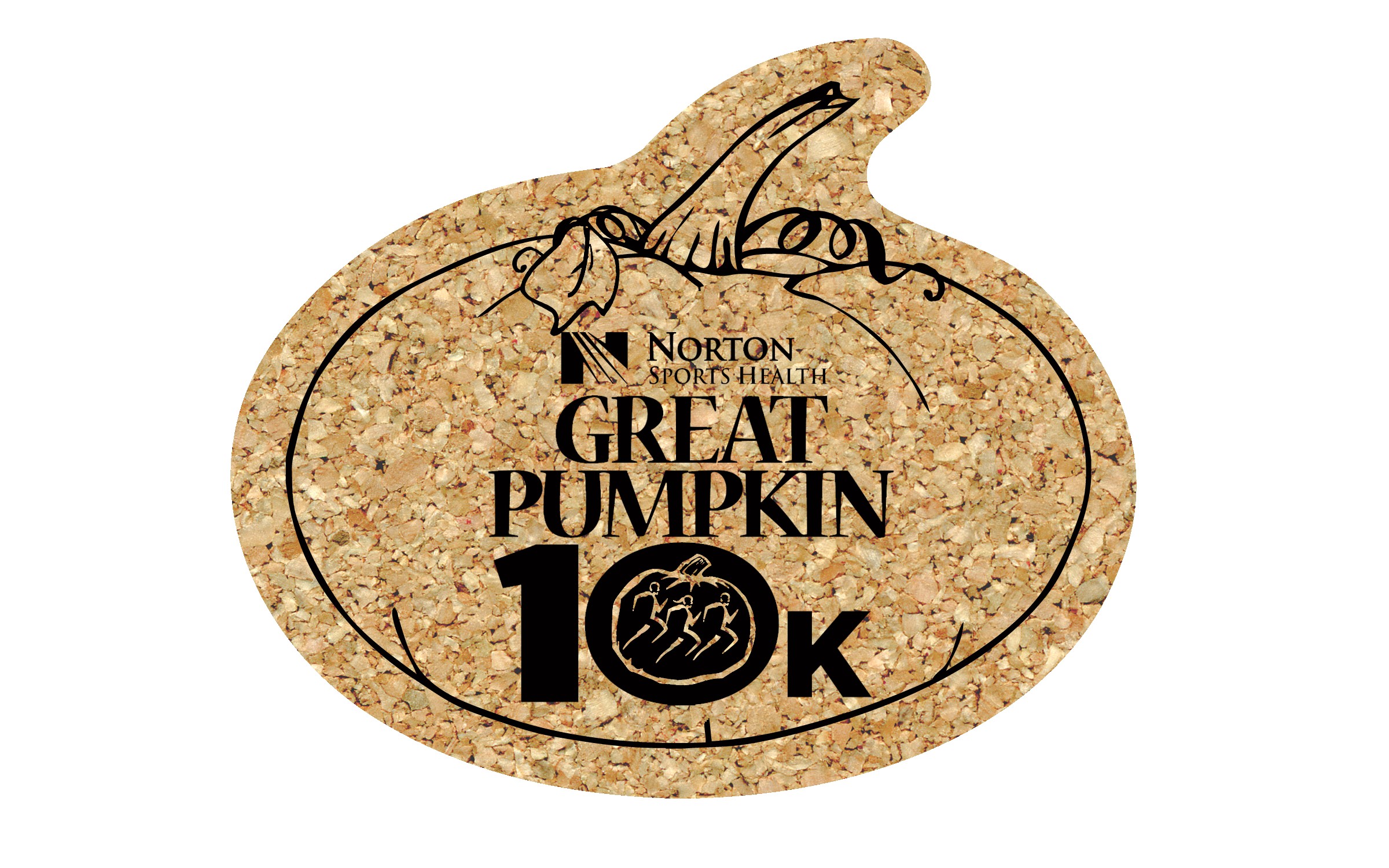 Picture of 5" Standard Cork Pumpkin Coaster