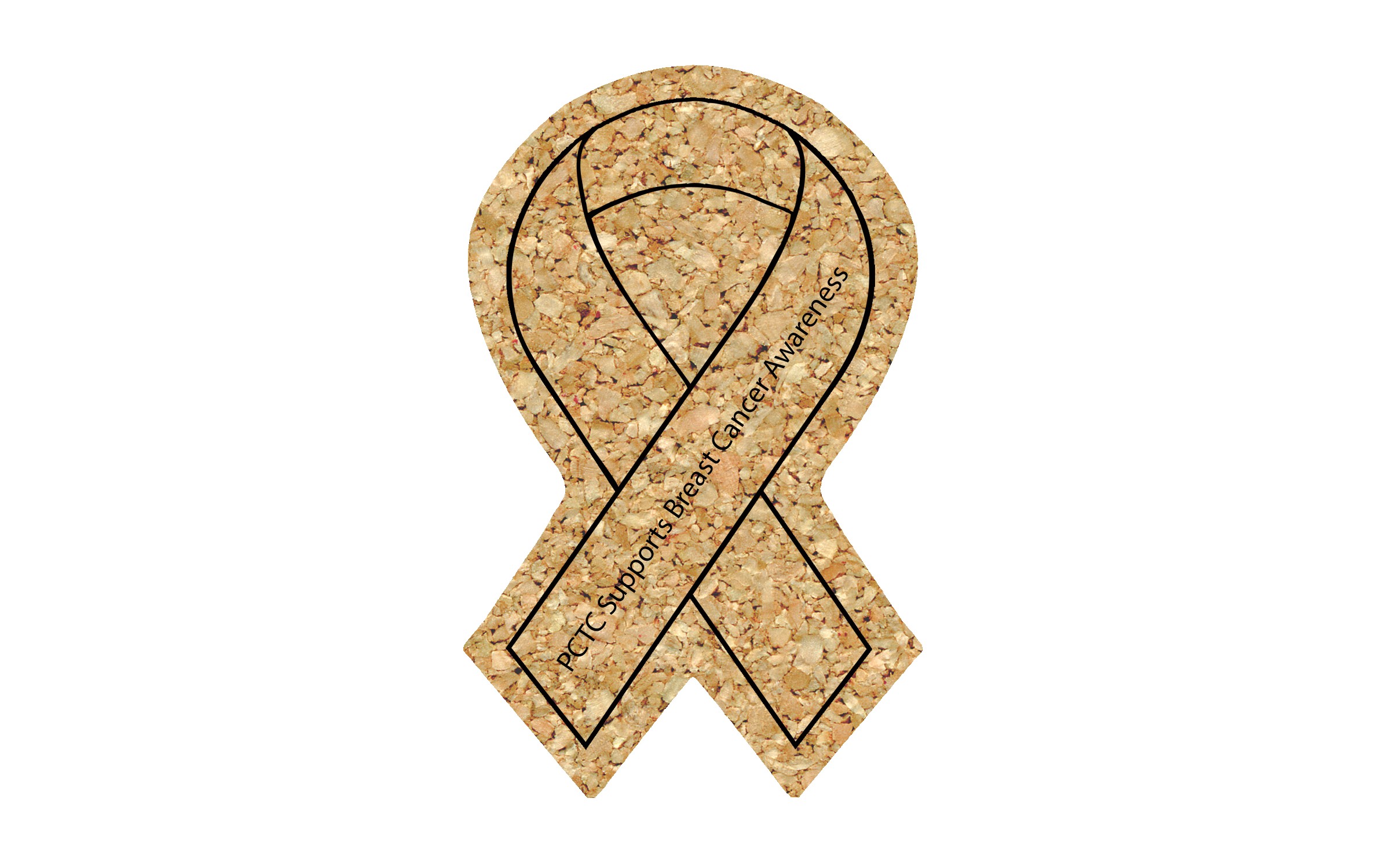 Picture of 5" Standard Cork Ribbon Coaster