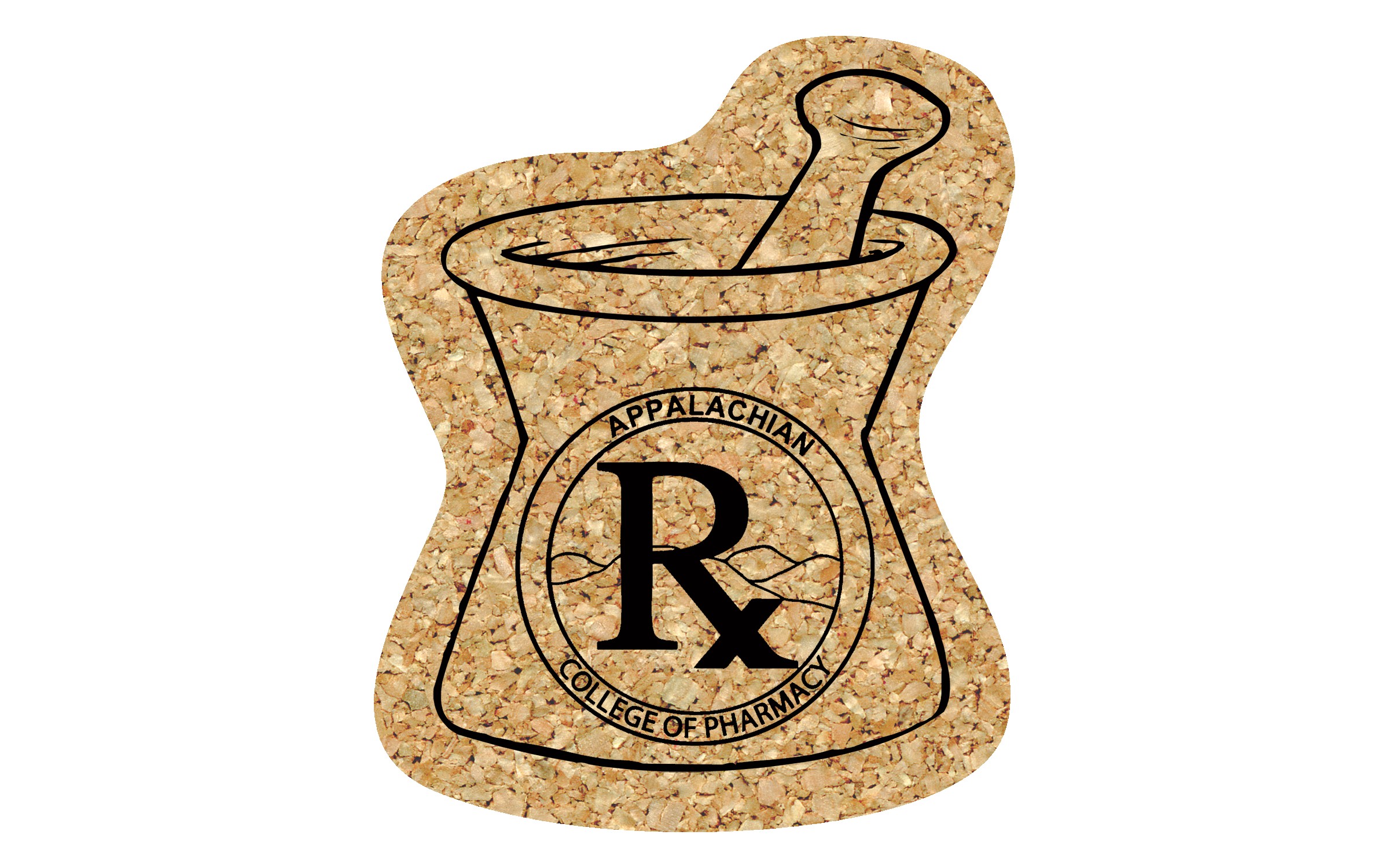 Picture of 5" Standard Cork Mortar And Pestle Coaster
