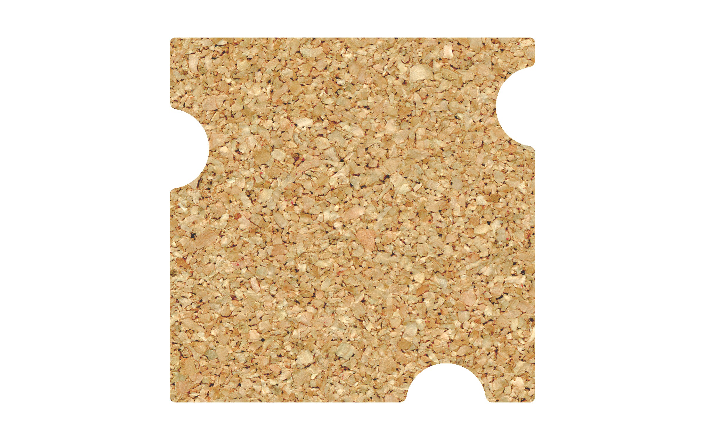 Picture of 5" Standard Cork Swiss Cheese Coaster