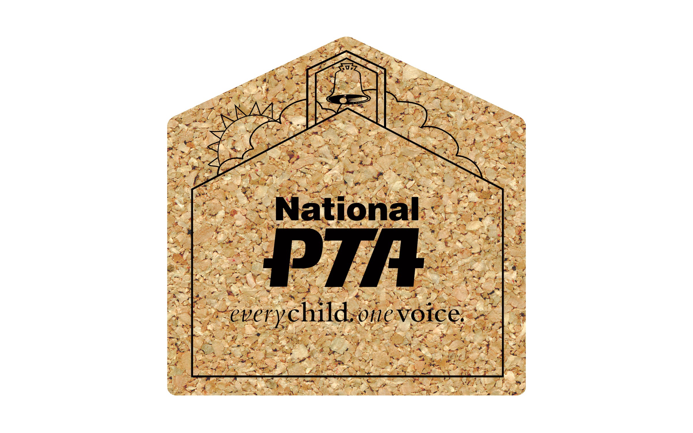 Picture of 5" Standard Cork Schoolhouse Coaster