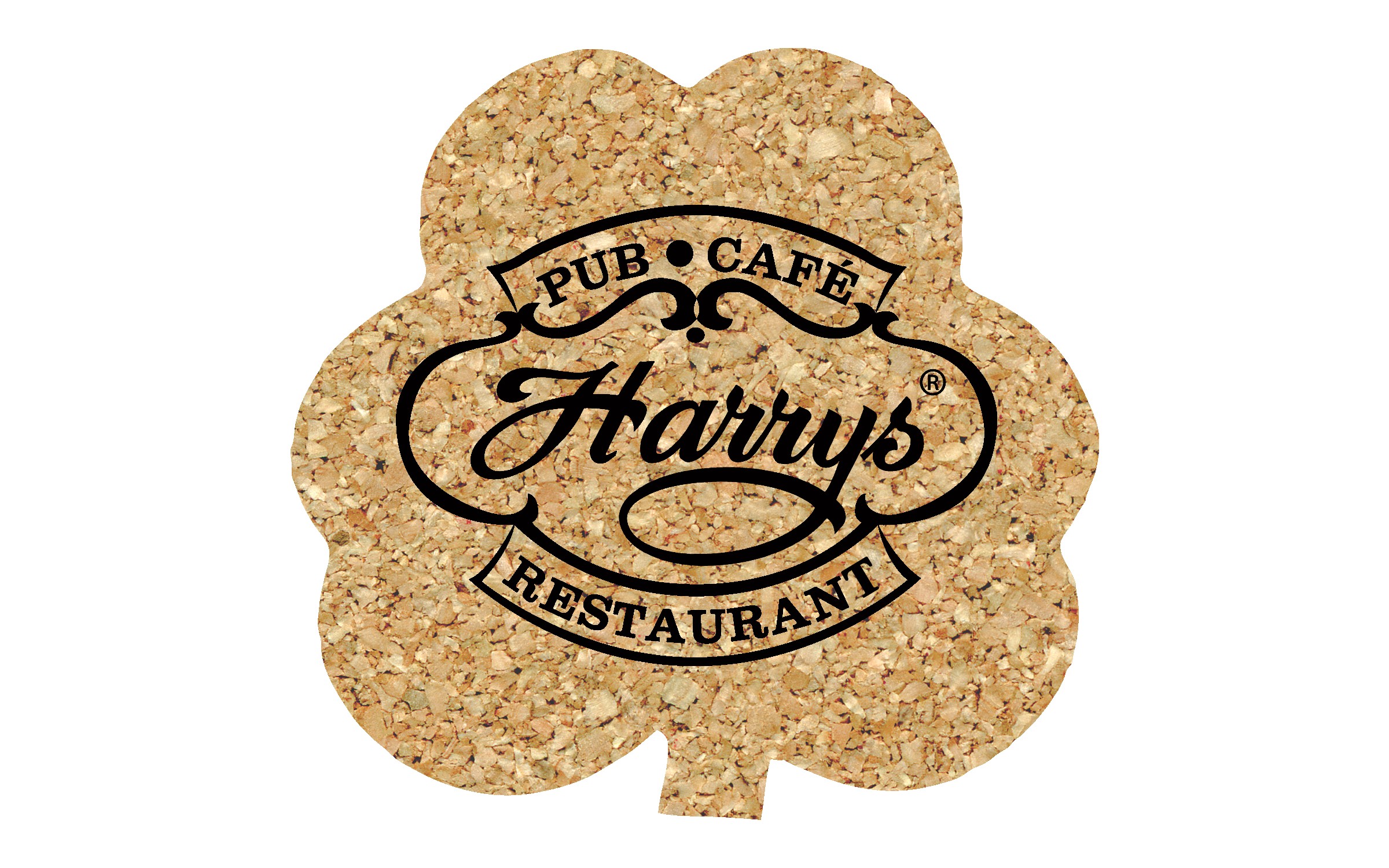 Picture of 5" Standard Cork Shamrock Coaster