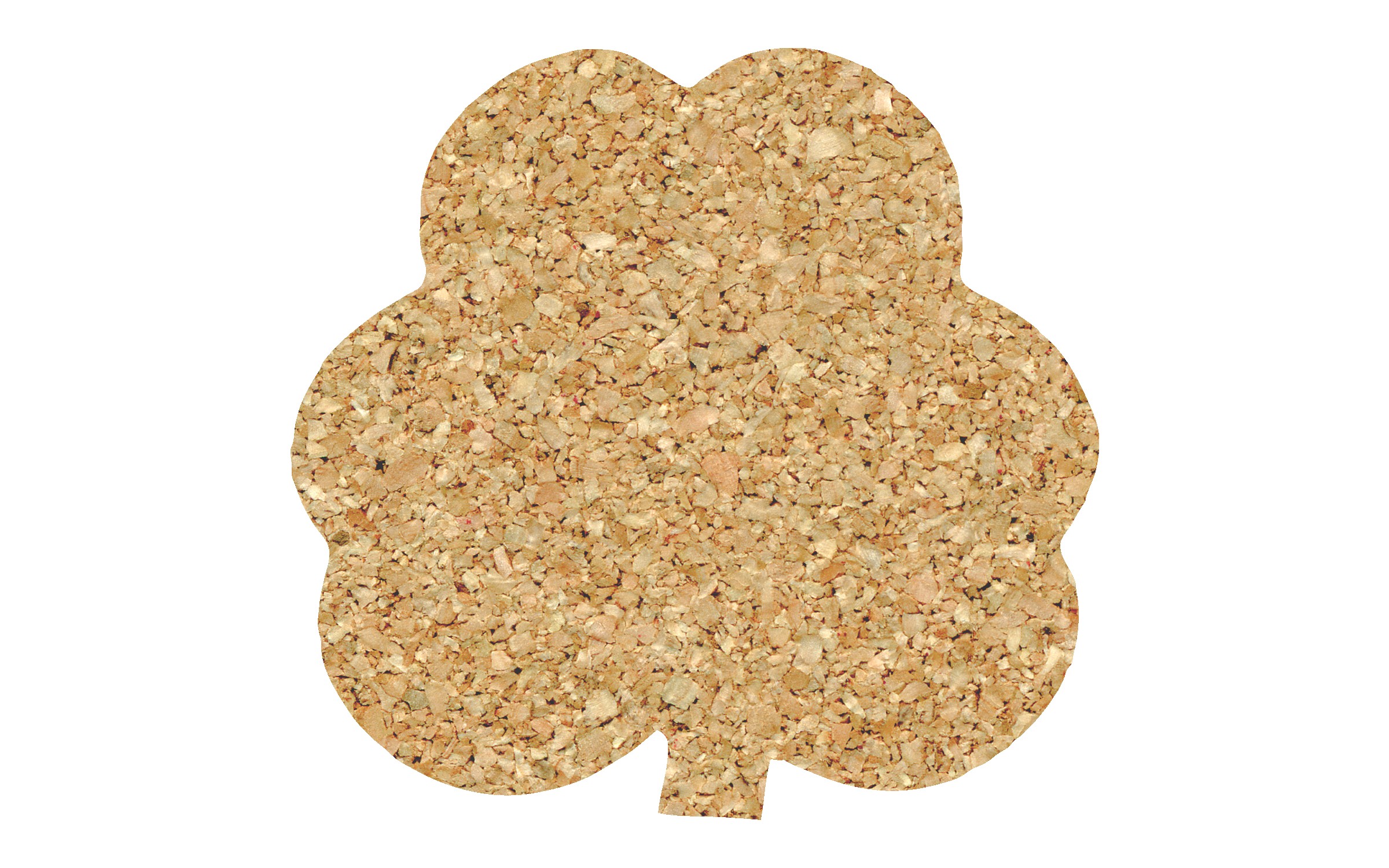 Picture of 5" Standard Cork Shamrock Coaster