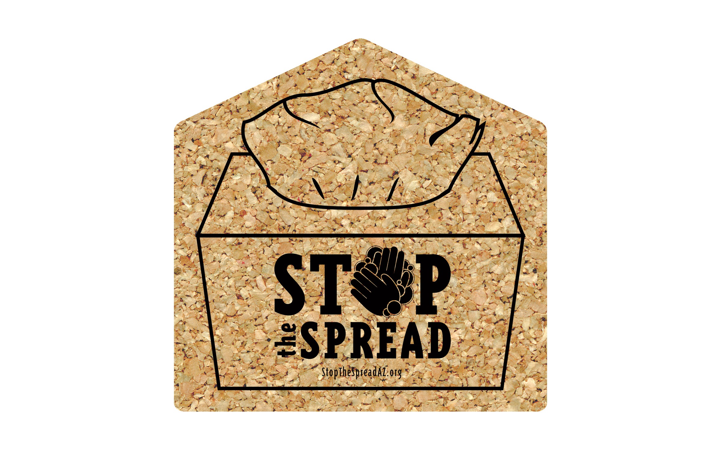 Picture of 5" Standard Cork Tissue Box Coaster